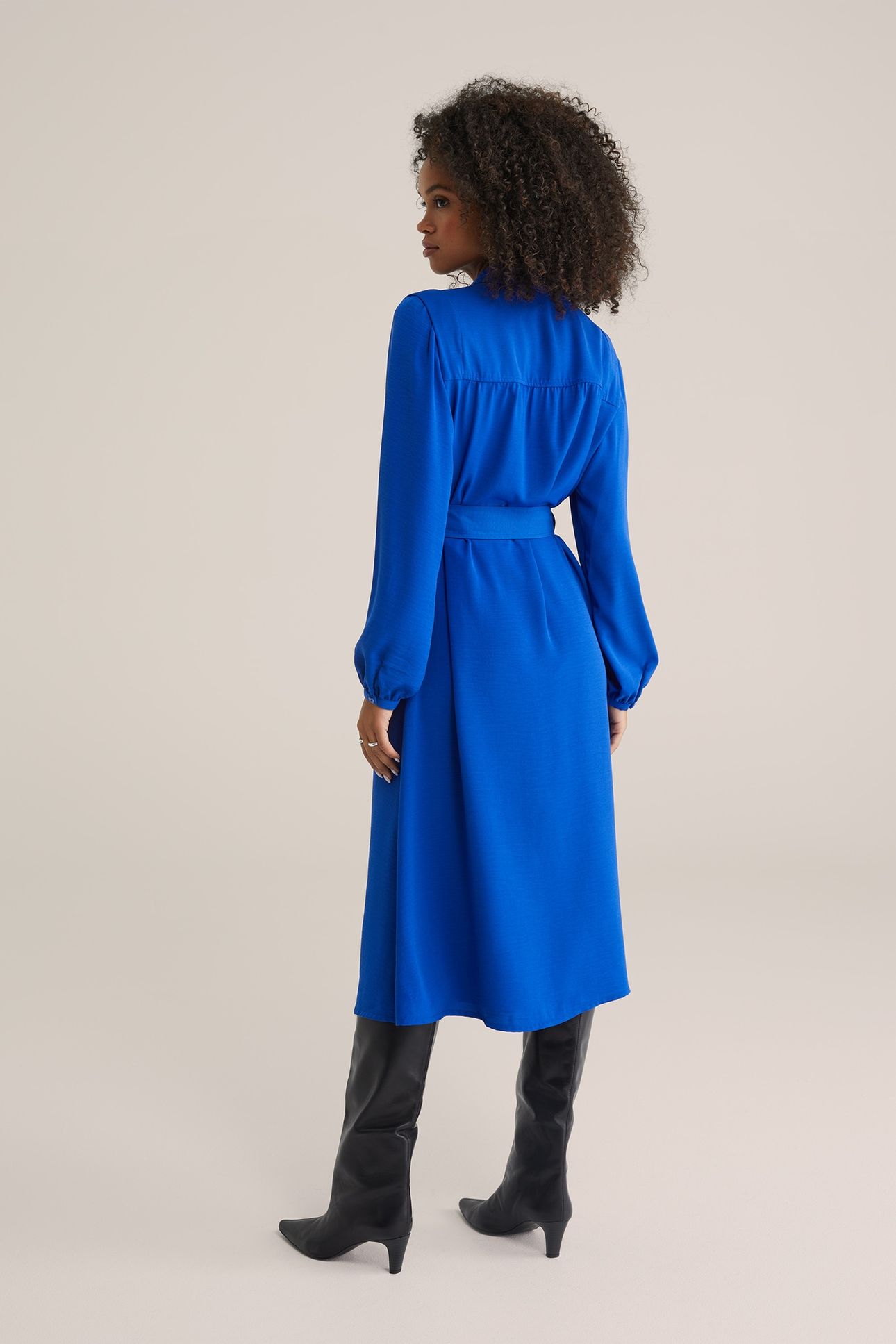 DRESS MID LENGTH COBALT BLUE 3