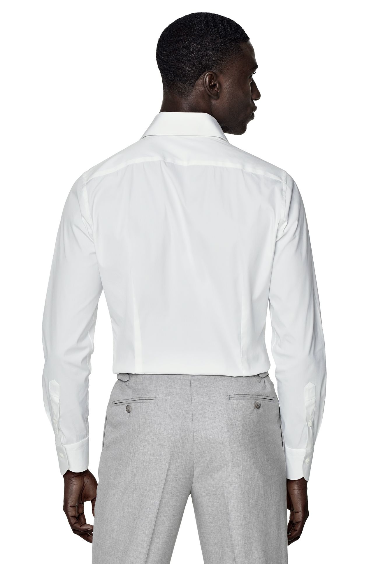LUXURY STRETCH FORMAL SHIRTS WHITE 7