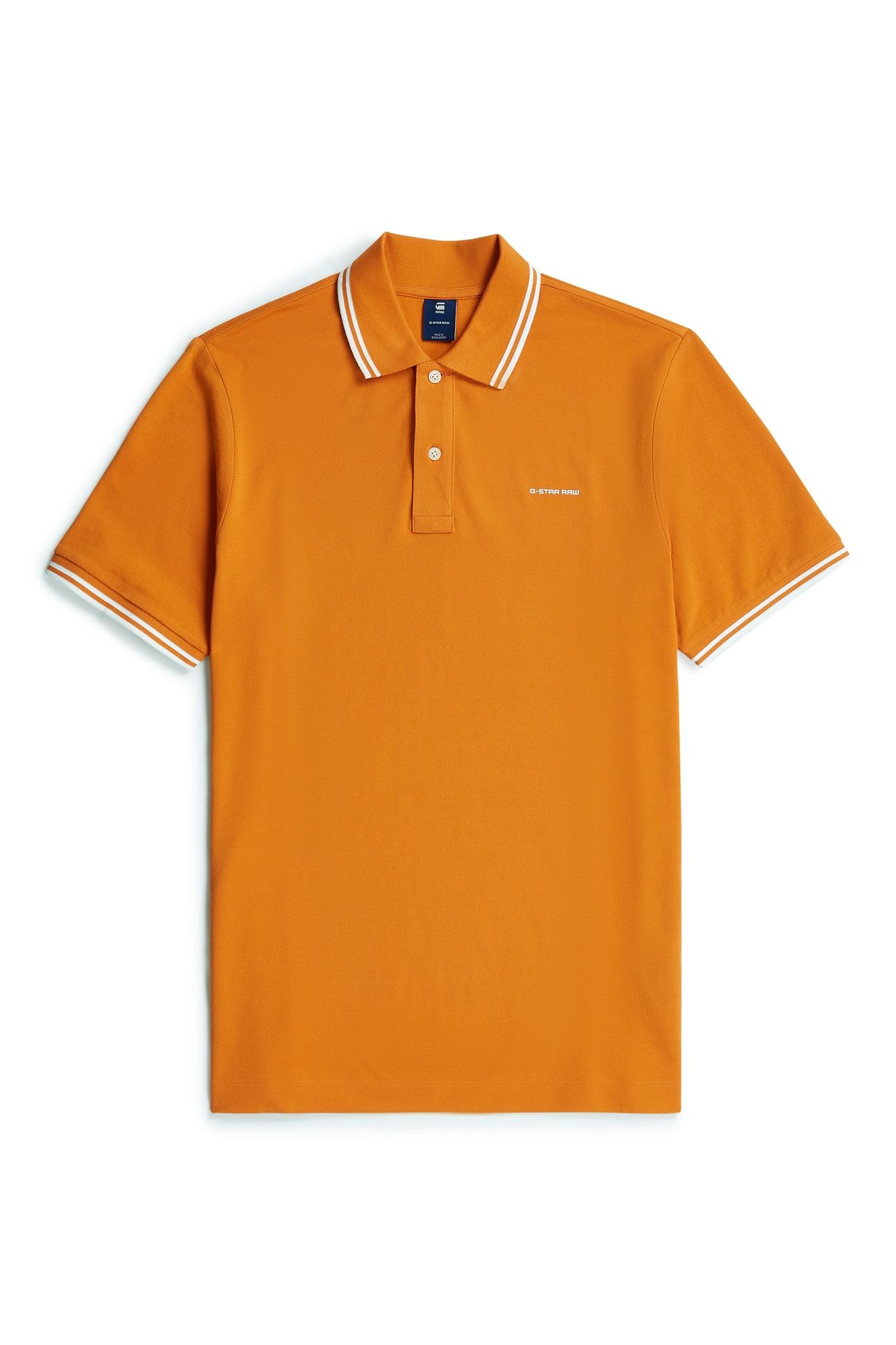 CHEST LOGO STRIPED POLO ORANGE 5