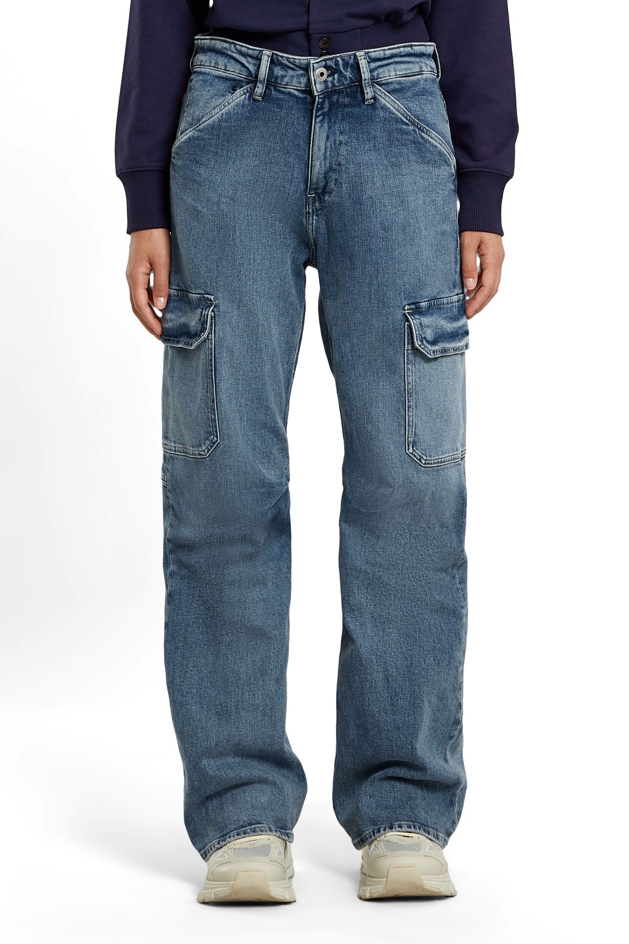 EVE LOW 3D WIDE LEG CARGO FADED WATERFRONT 2