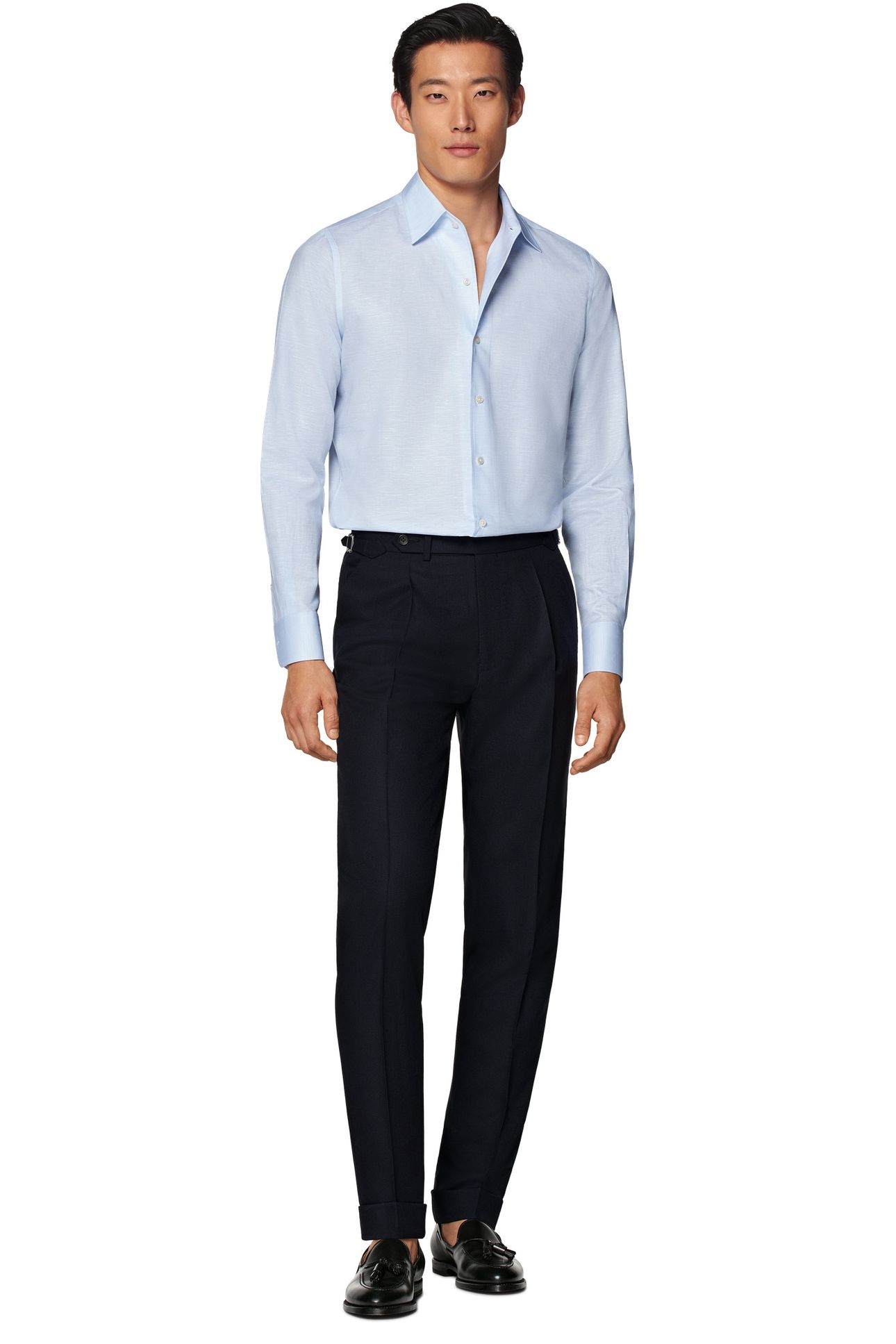 ONE-PIECE CO/LI FORMAL SHIRTS LIGHT BLUE 3