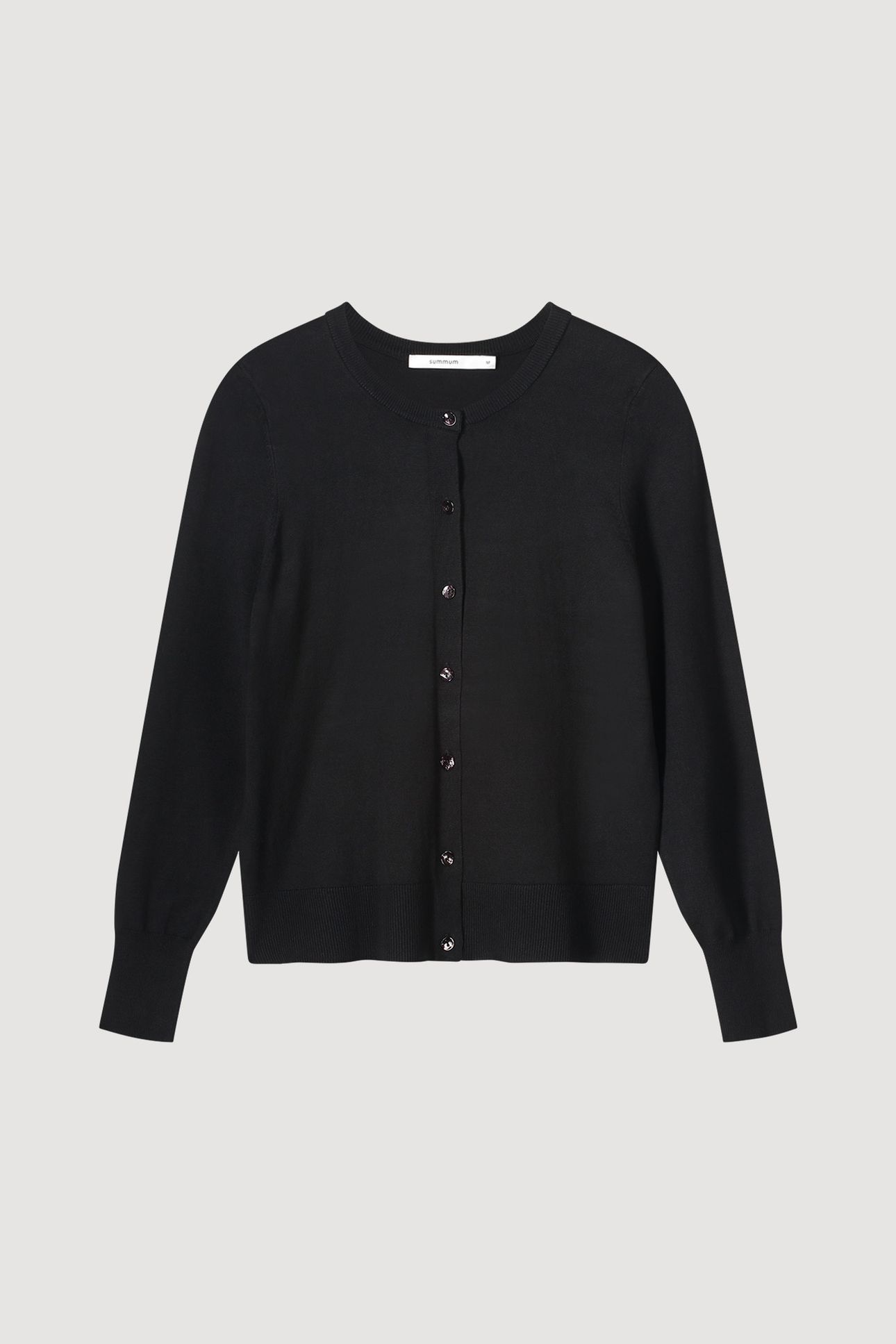 SHORT CARDIGAN SOFT VISCOSE POLYAMIDE KNIT BLACK 4