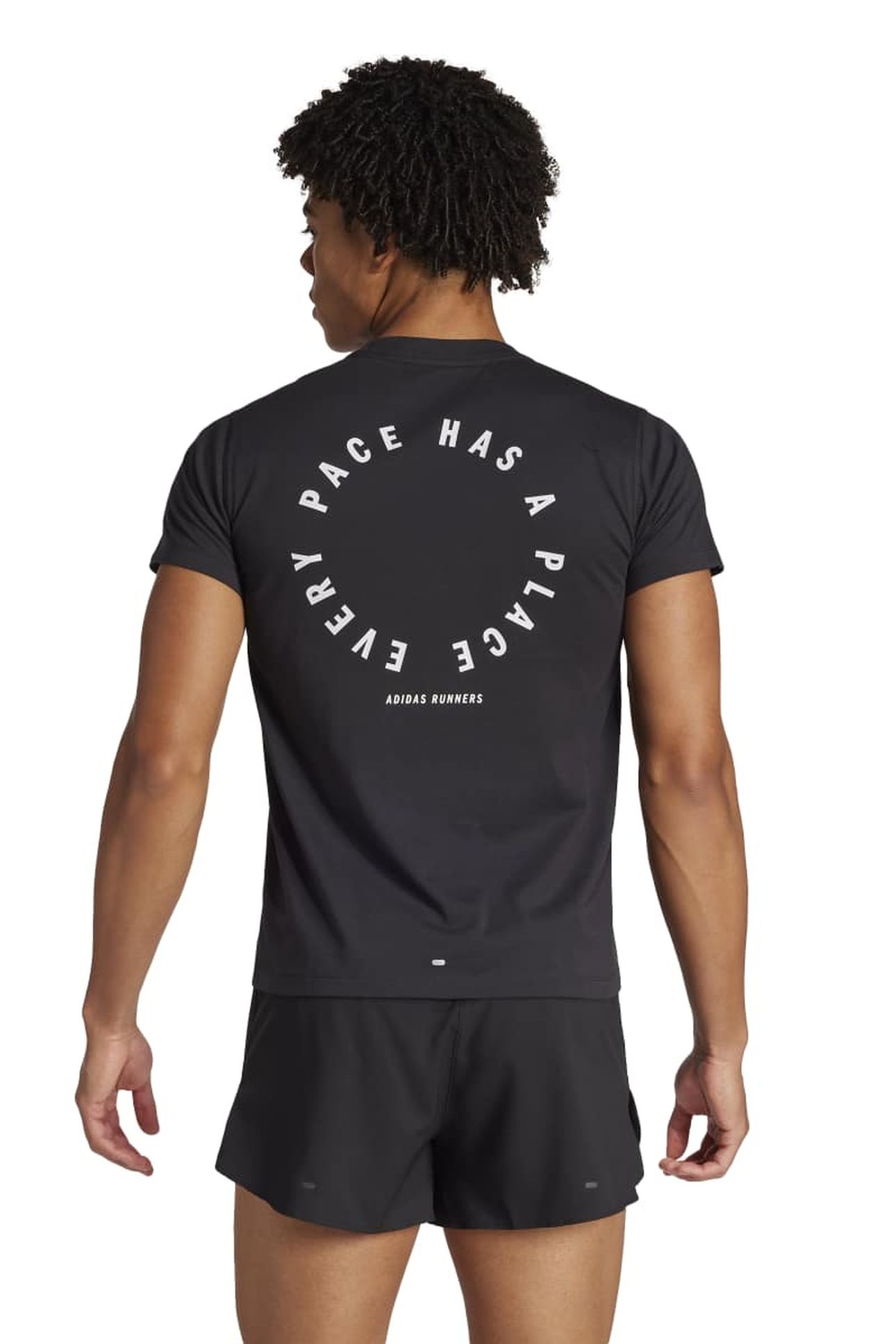 UNISEX PERFORMANCE ADIDAS RUNNERS UNITEFIT T-SHIRT BLACK 5