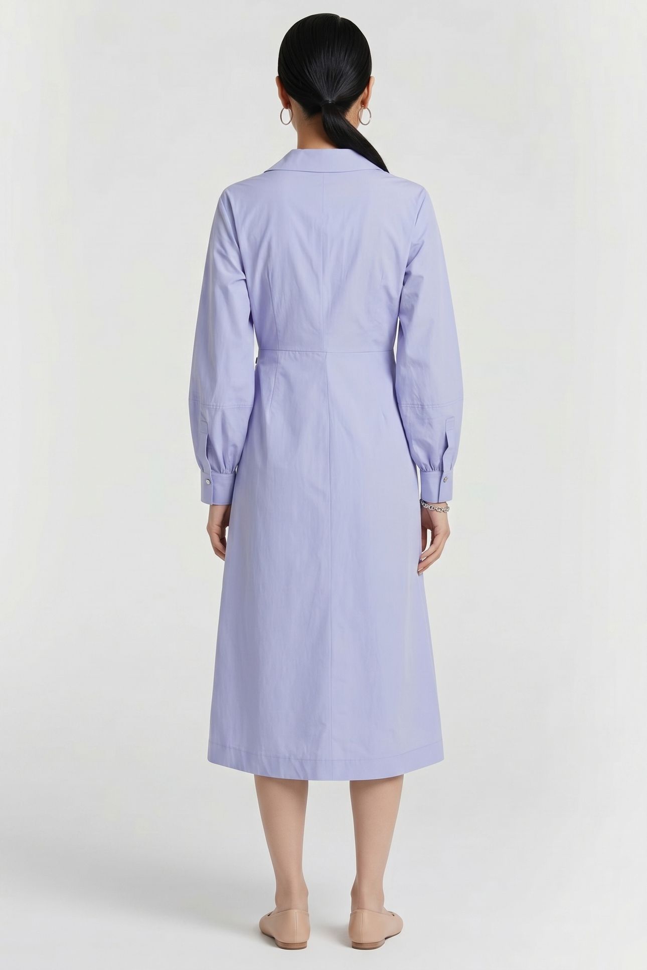WRAP SHIRT DRESS SWEET LAVENDER 2