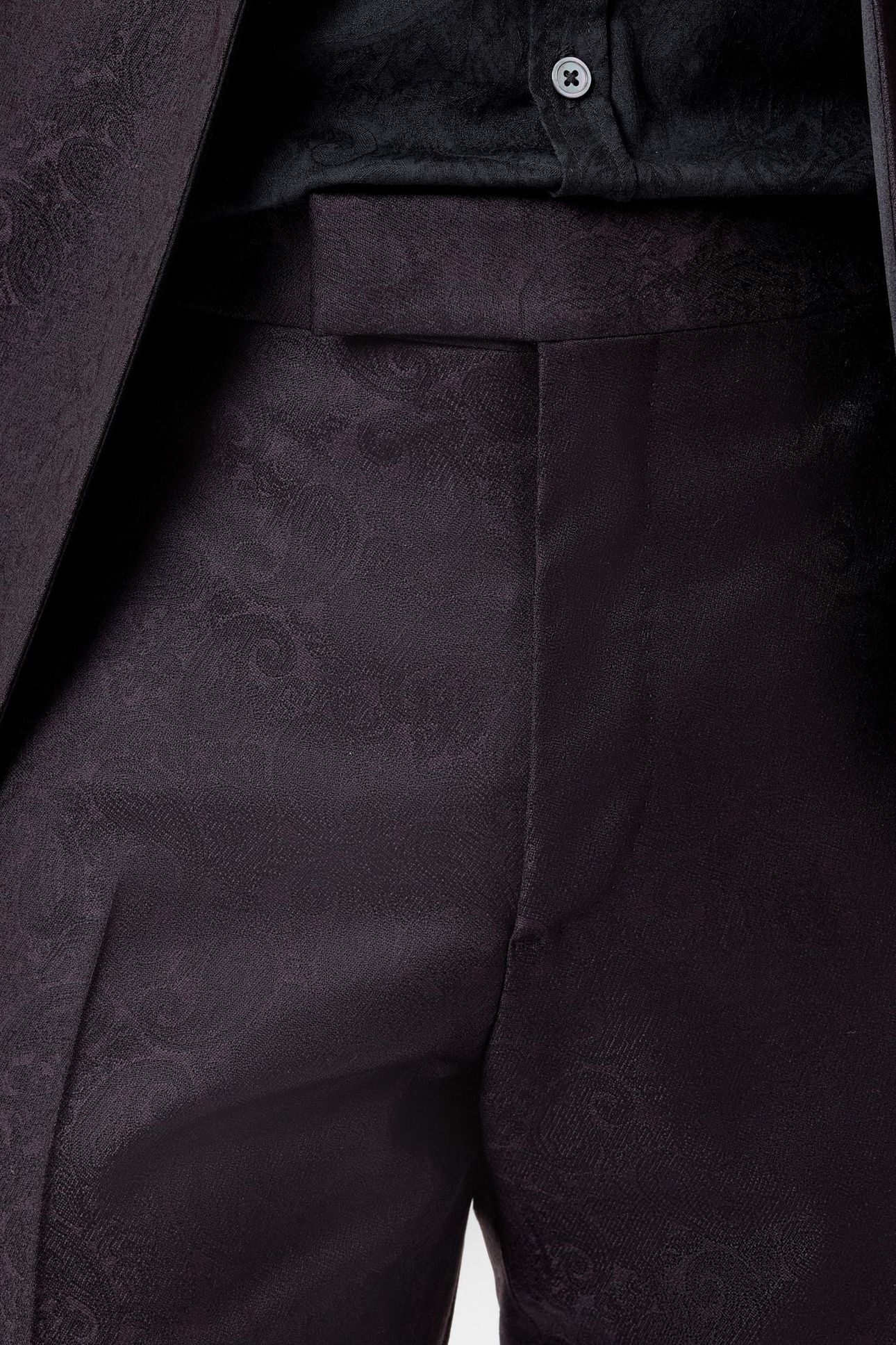 GLEN TUXEDO PANTS - TUXEDO PANTS WITH ST PLUM 3