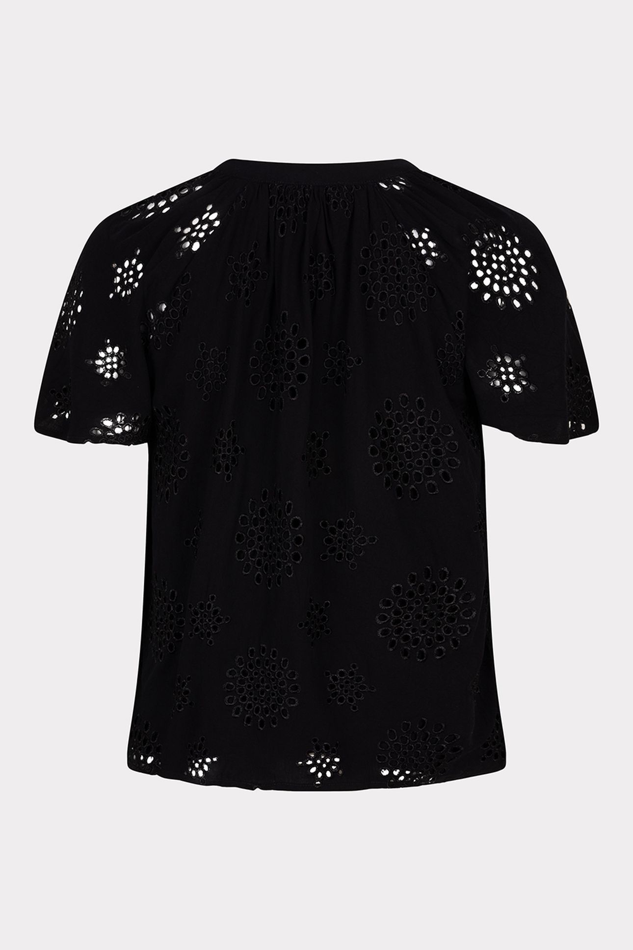 BLOUSE ALLOVER EMBROIDERY BLACK 5