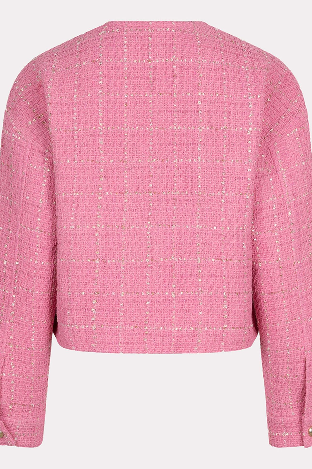 JACKET CROPPED BOUCLE ROSE 7