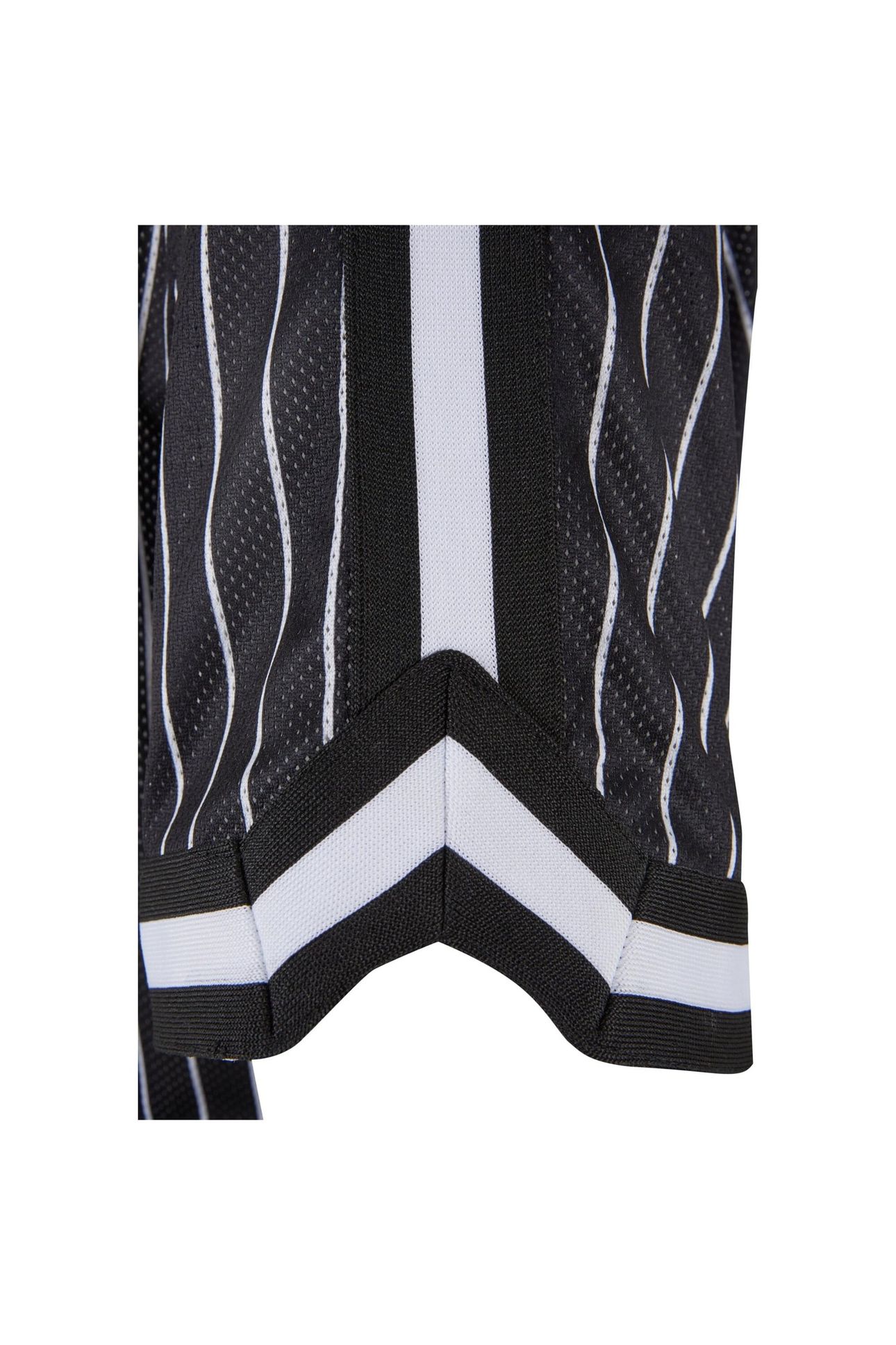 OVERSIZED STRIPED MESH TEE BLACK/WHITE 5