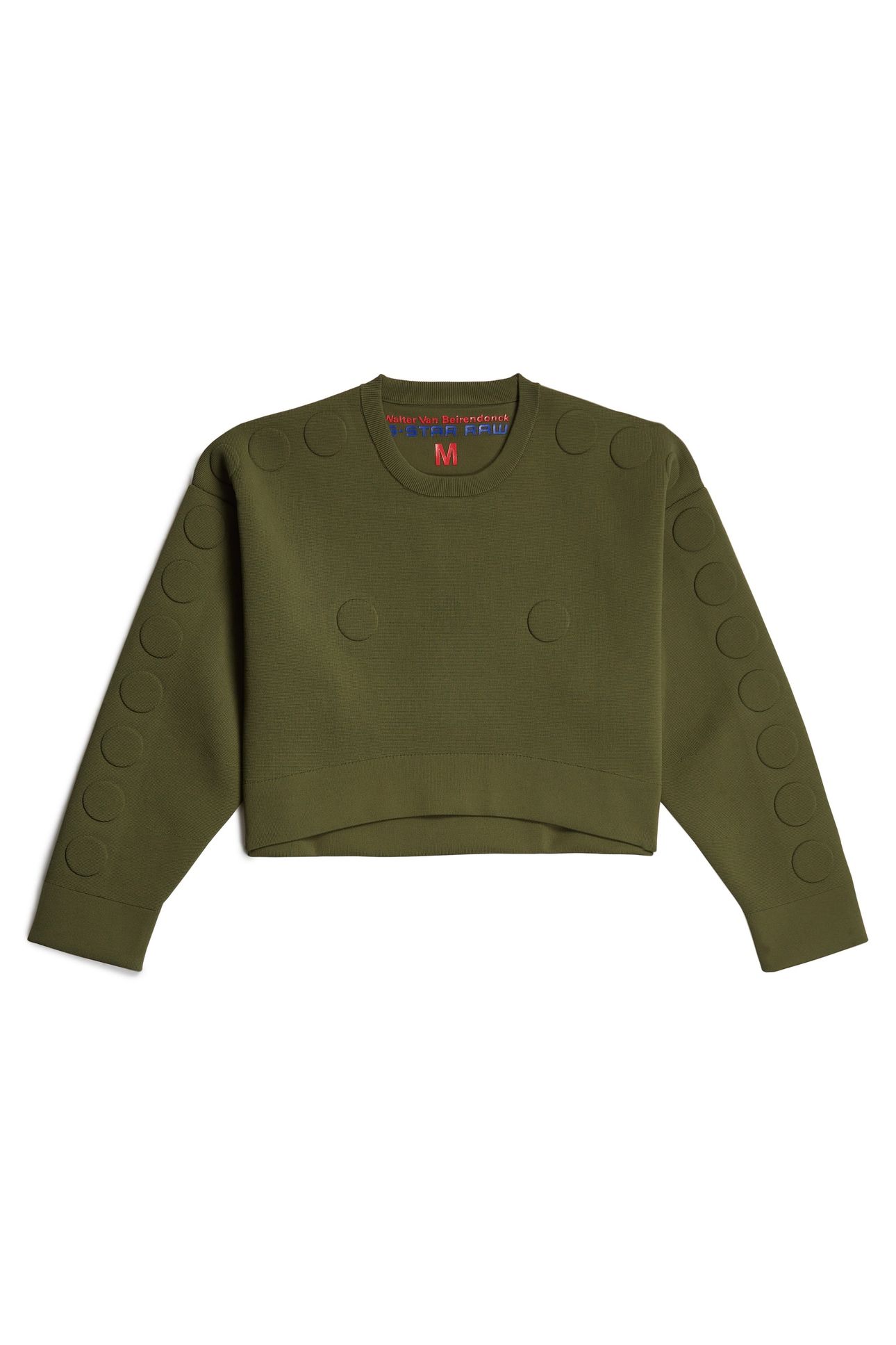 GSXWVB OVERSIZED SHORT SWEAT KNIT ARMY GREEN 4