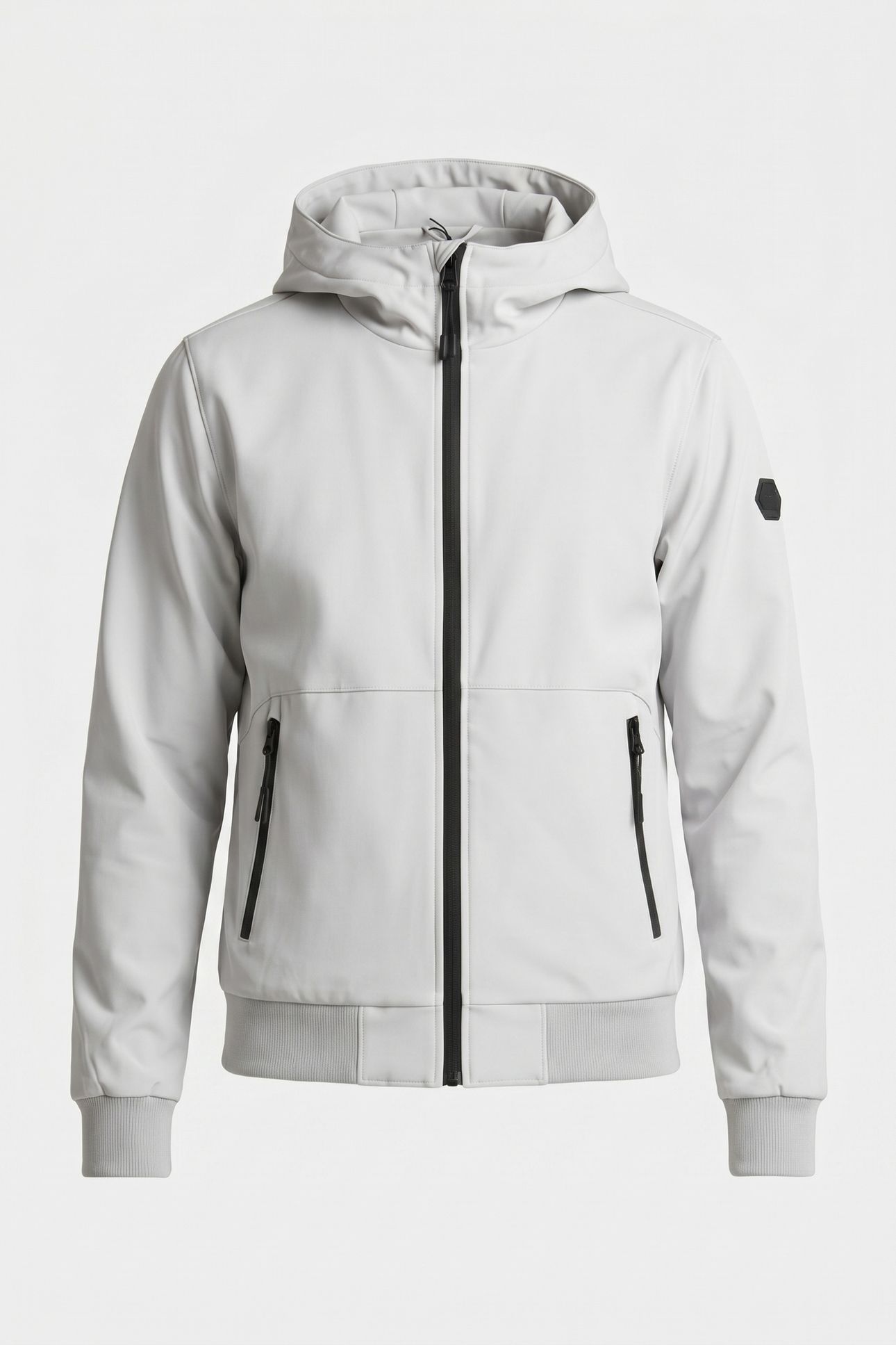 JACKET SHORT FIT HOODED CHALK 3