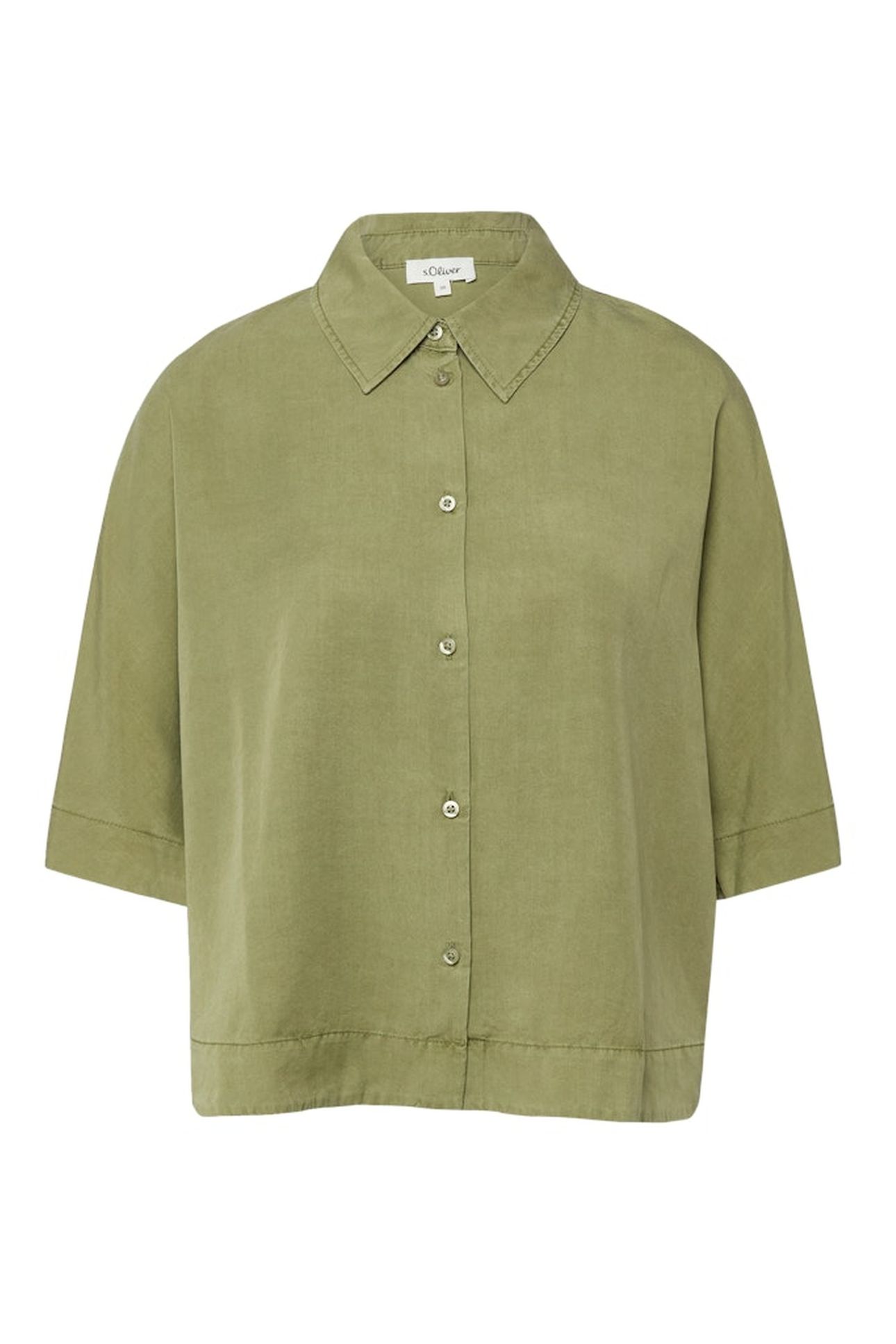 S.OLIVER BLOUSES ARMY GREEN 4