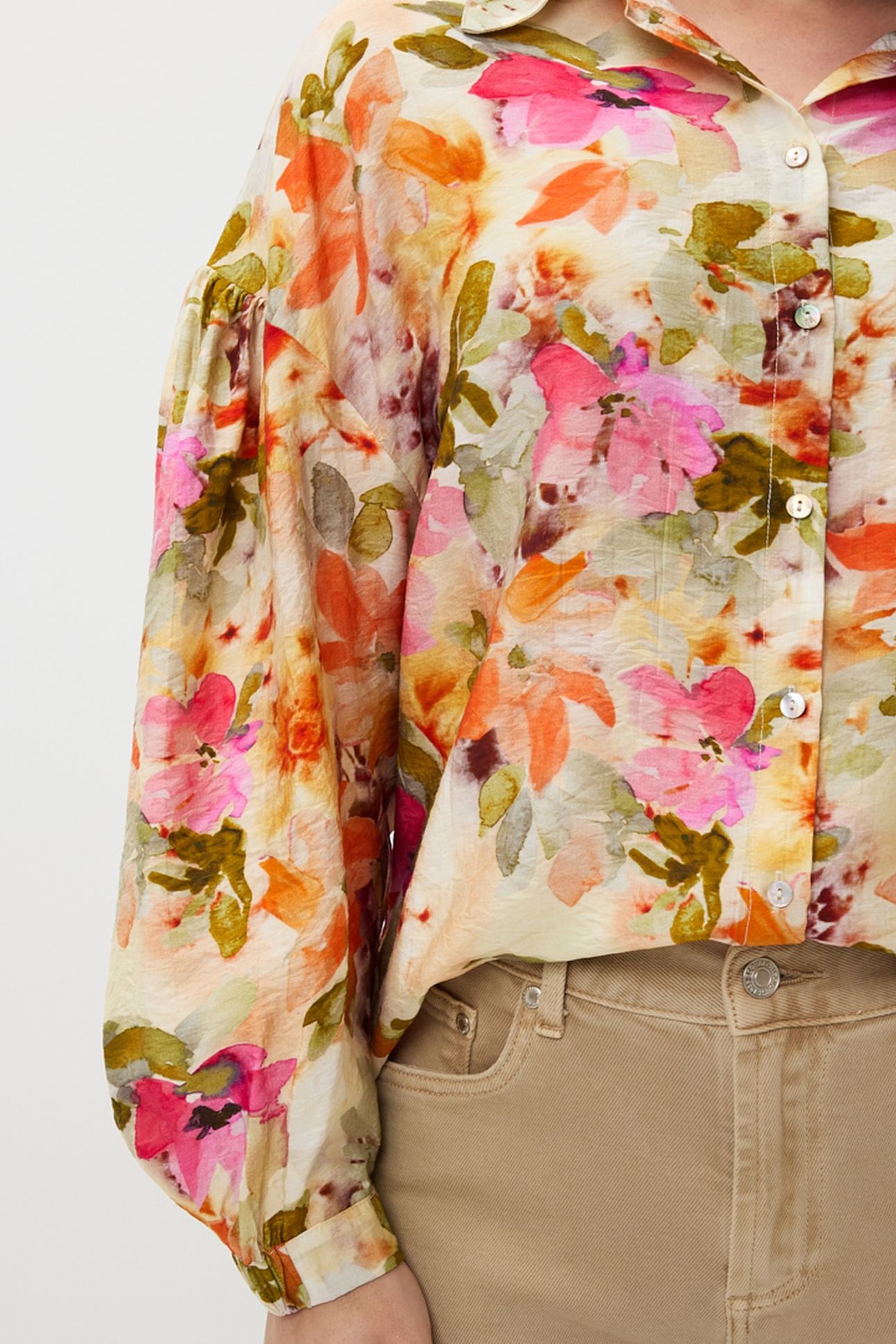 BLOUSE OVERSIZED FLORAL GARDEN PRINT 7
