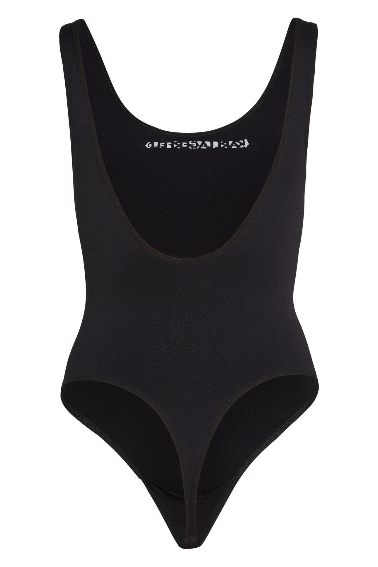 SEAMLESS LOGO HIGH LEG BODY BLACK 7