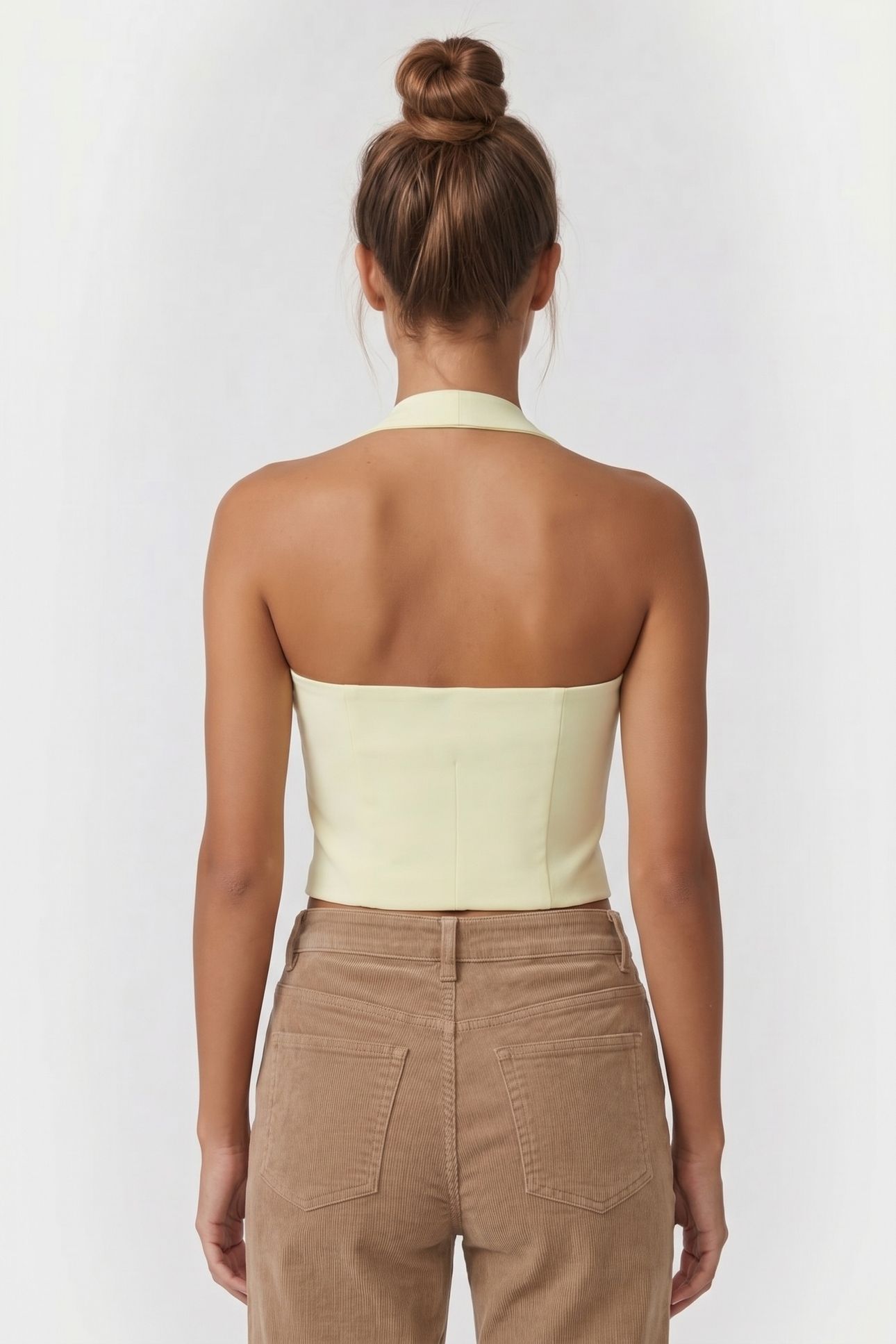 HALTER TOP LIME CREAM 4