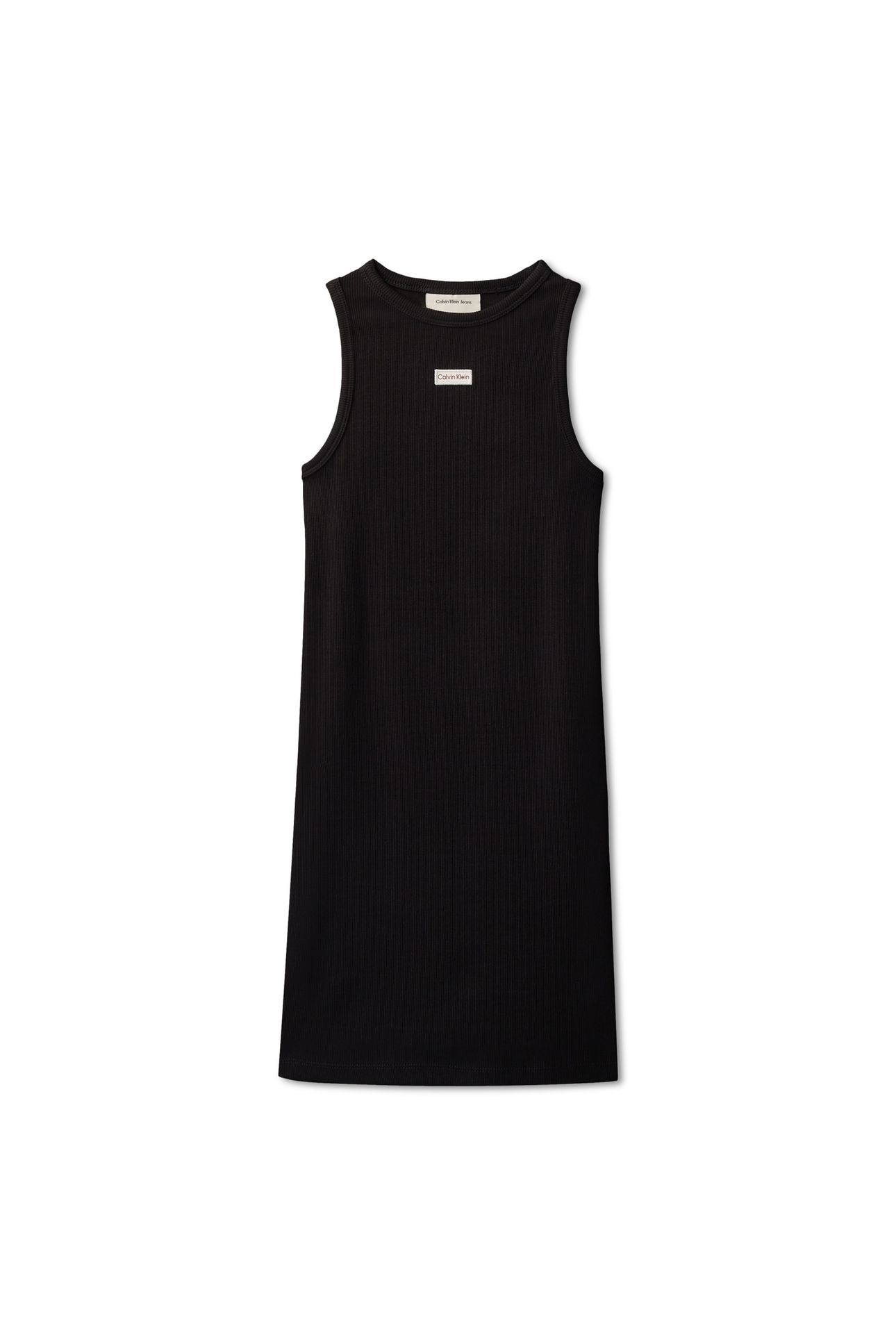 GIRLS RIB SLEEVELESS DRESS BLACK 4