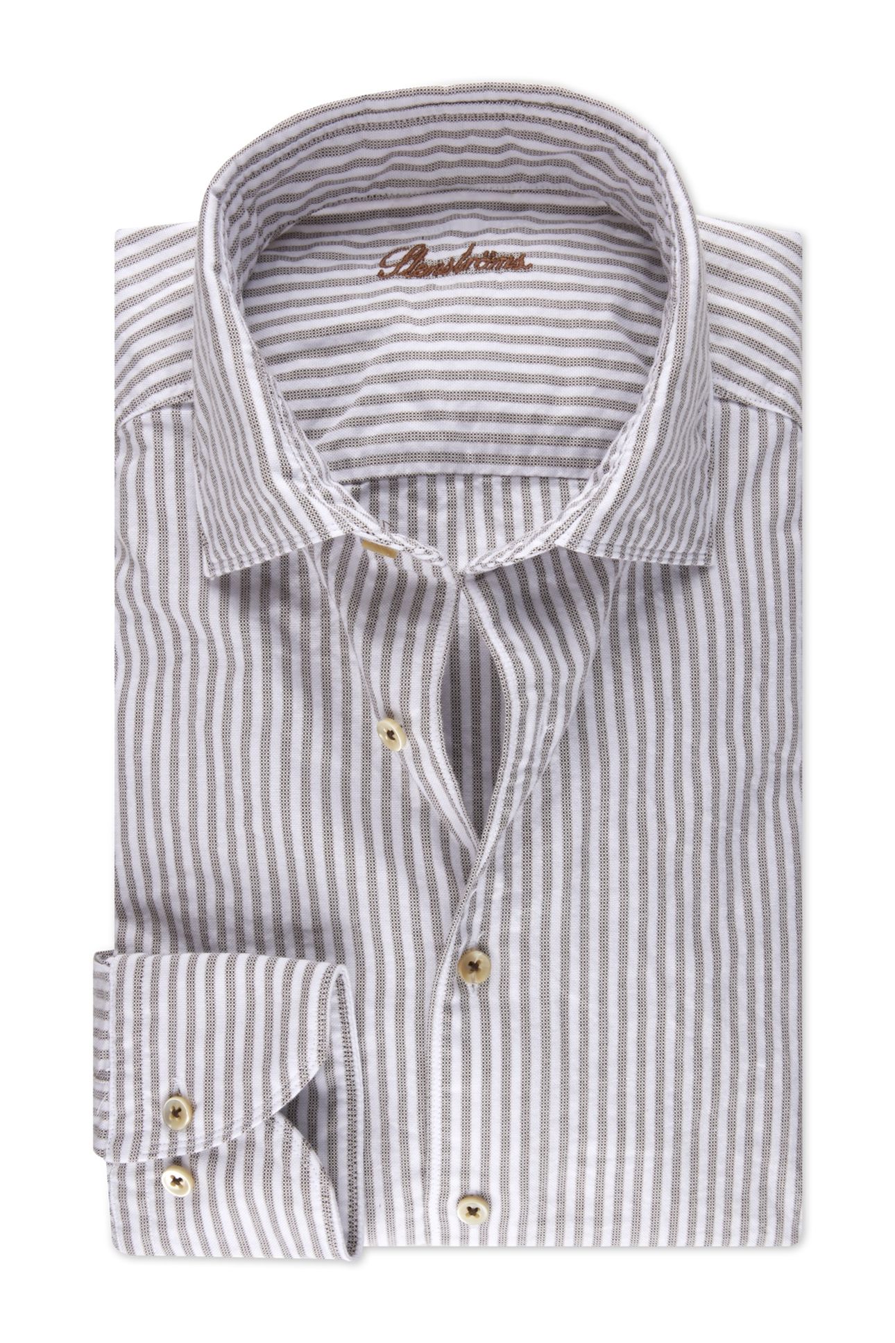 FITTED BODY/72, RC CUFF, SPORT BROWN STRIPE 1