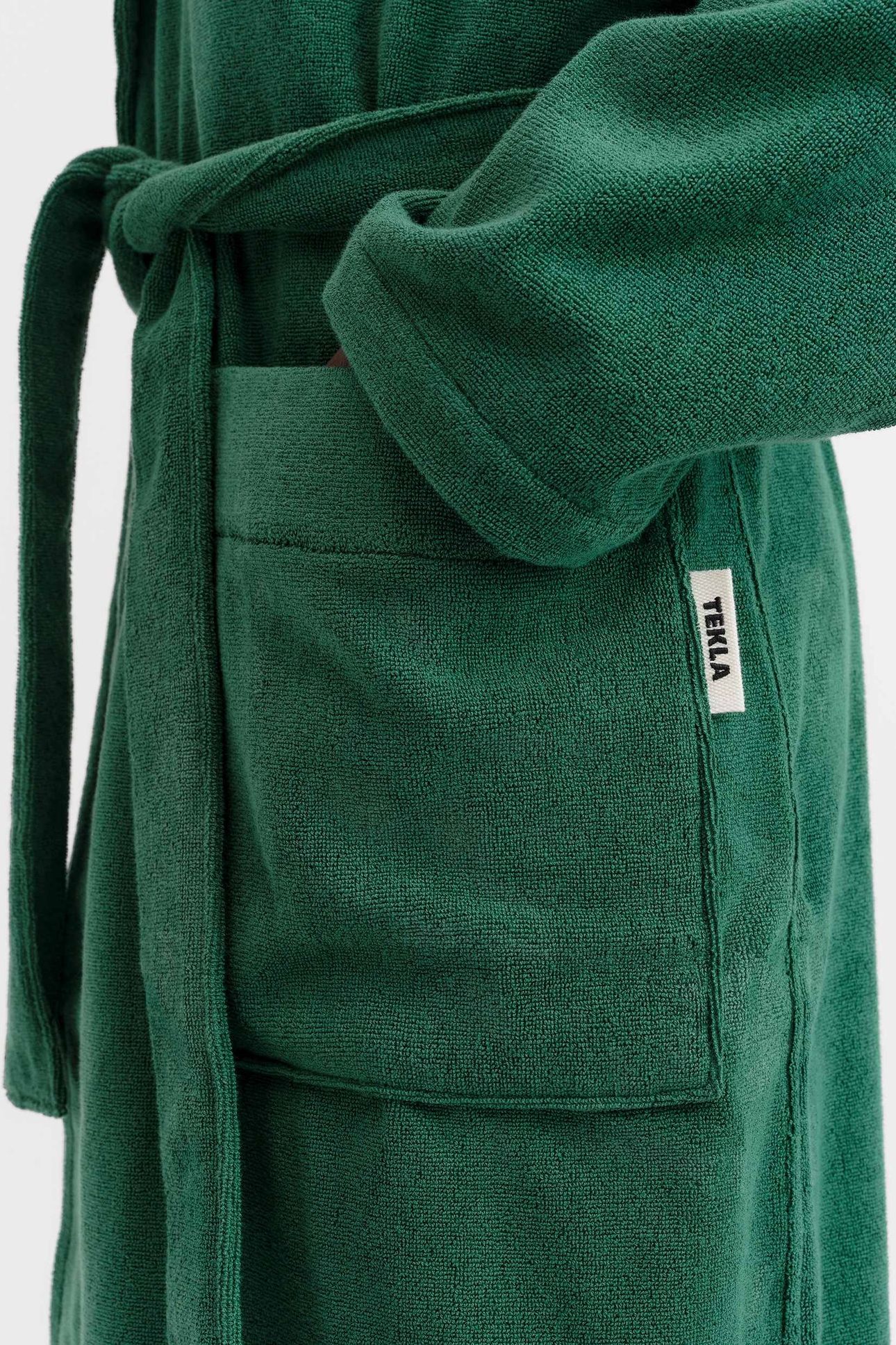 UNISEX HOODED BATHROBE TEAL GREEN 8