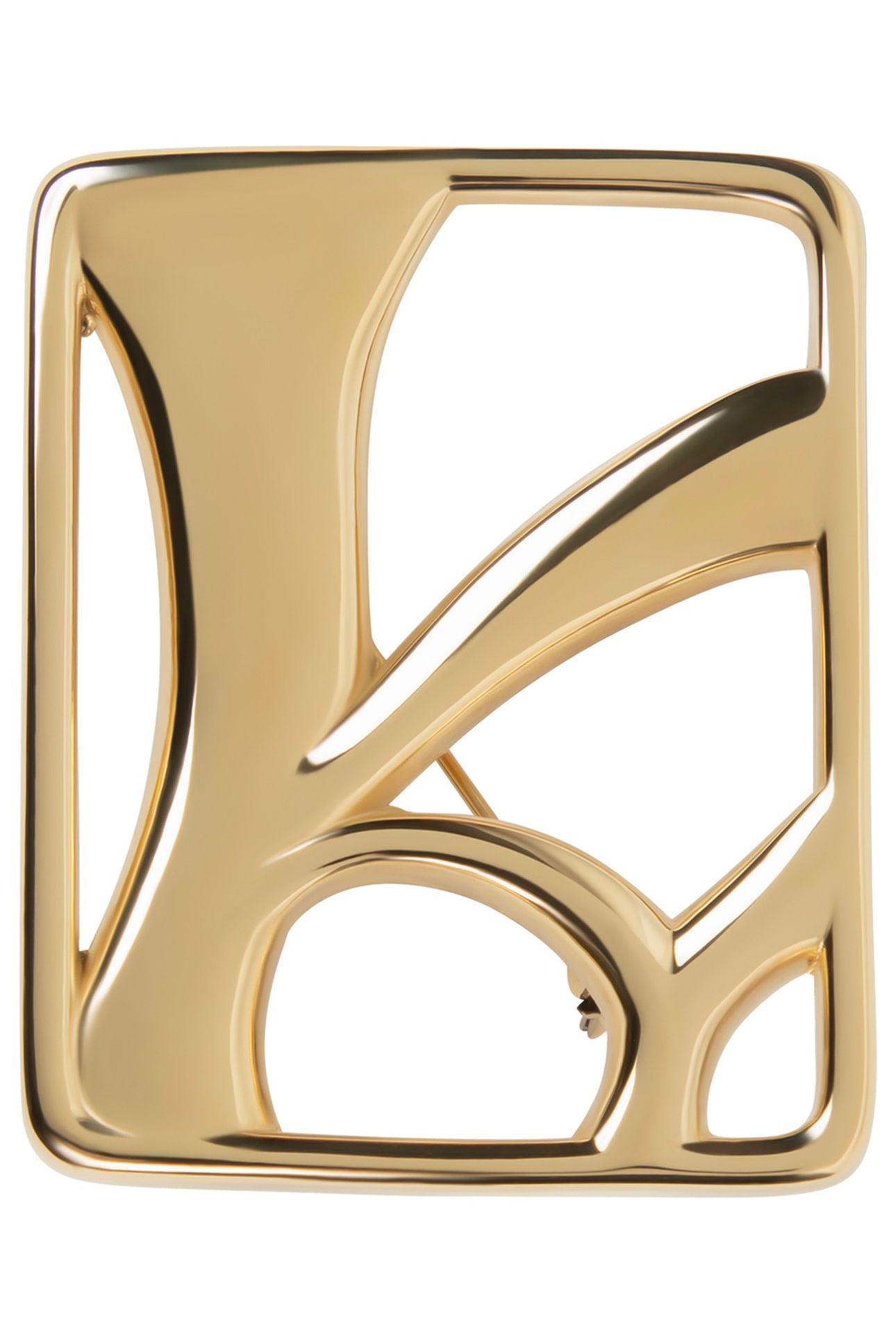 MONOGRAM BROOCH GOLD 1