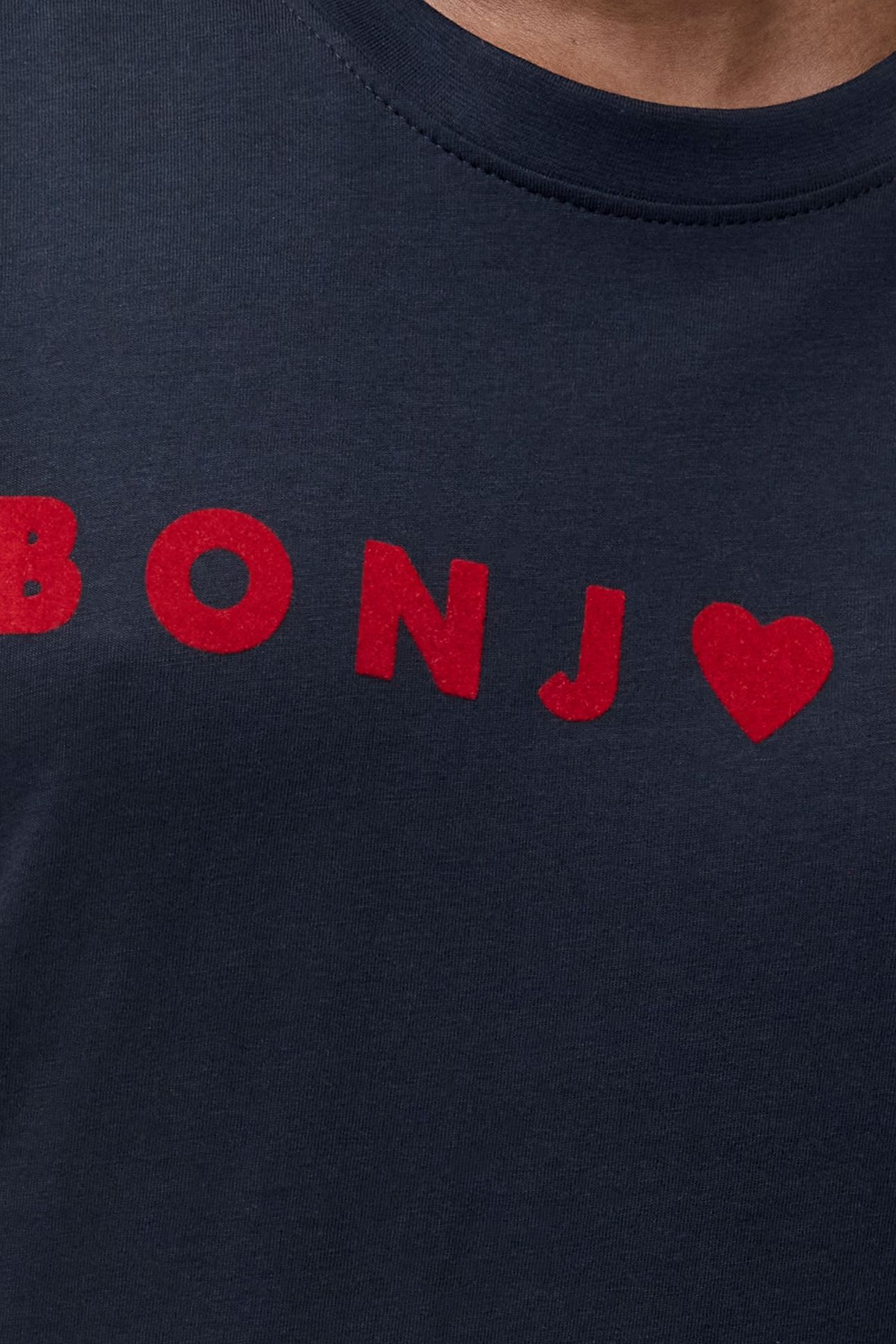 BONJOUR TEE MIDNIGHT BLUE/RED 2