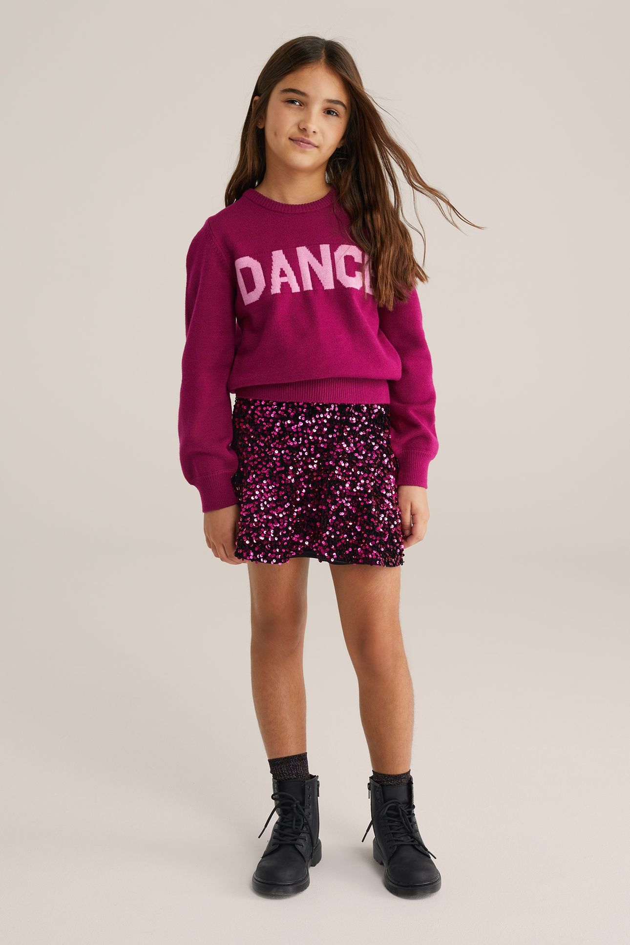 SKIRT MINI LENGTH FUCHSIA 2