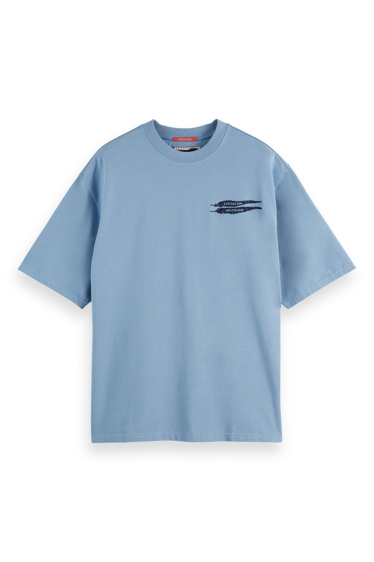 LOOSE-FIT ARTWORK T-SHIRT FADED DENIM 1