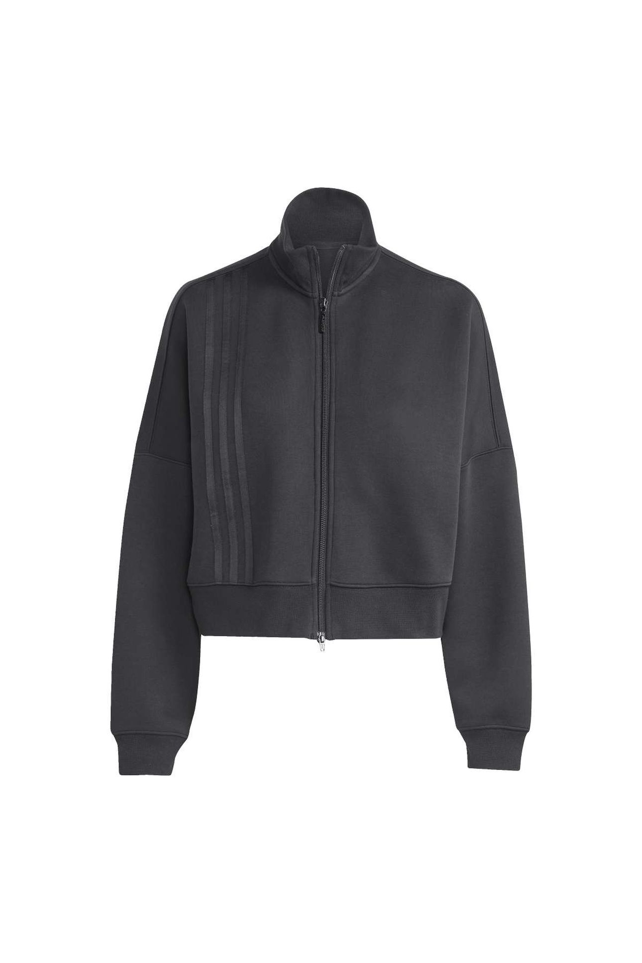 ORIGINALS OFF PLACED 3 STRIPES ZIP UP BLACK 6