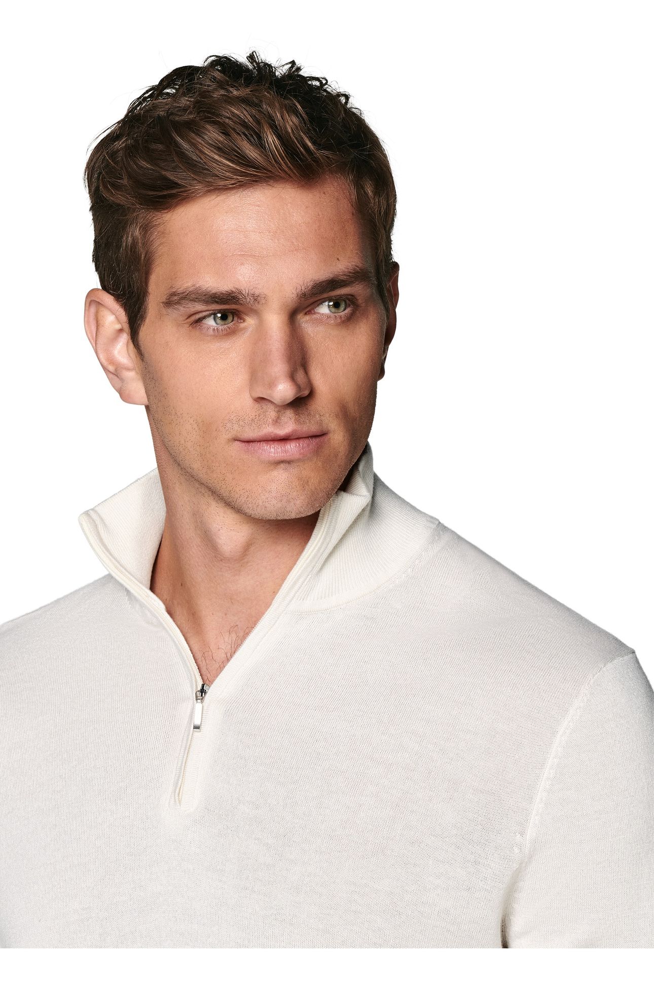 HALF ZIP OFF WHITE CARDIGANS OFF-WHITE 8