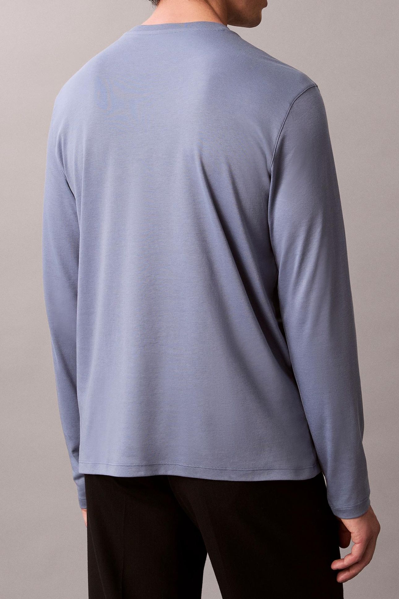 LS SUPIMA INTERLOCK TEE DUSTY SAILOR BLUE 4