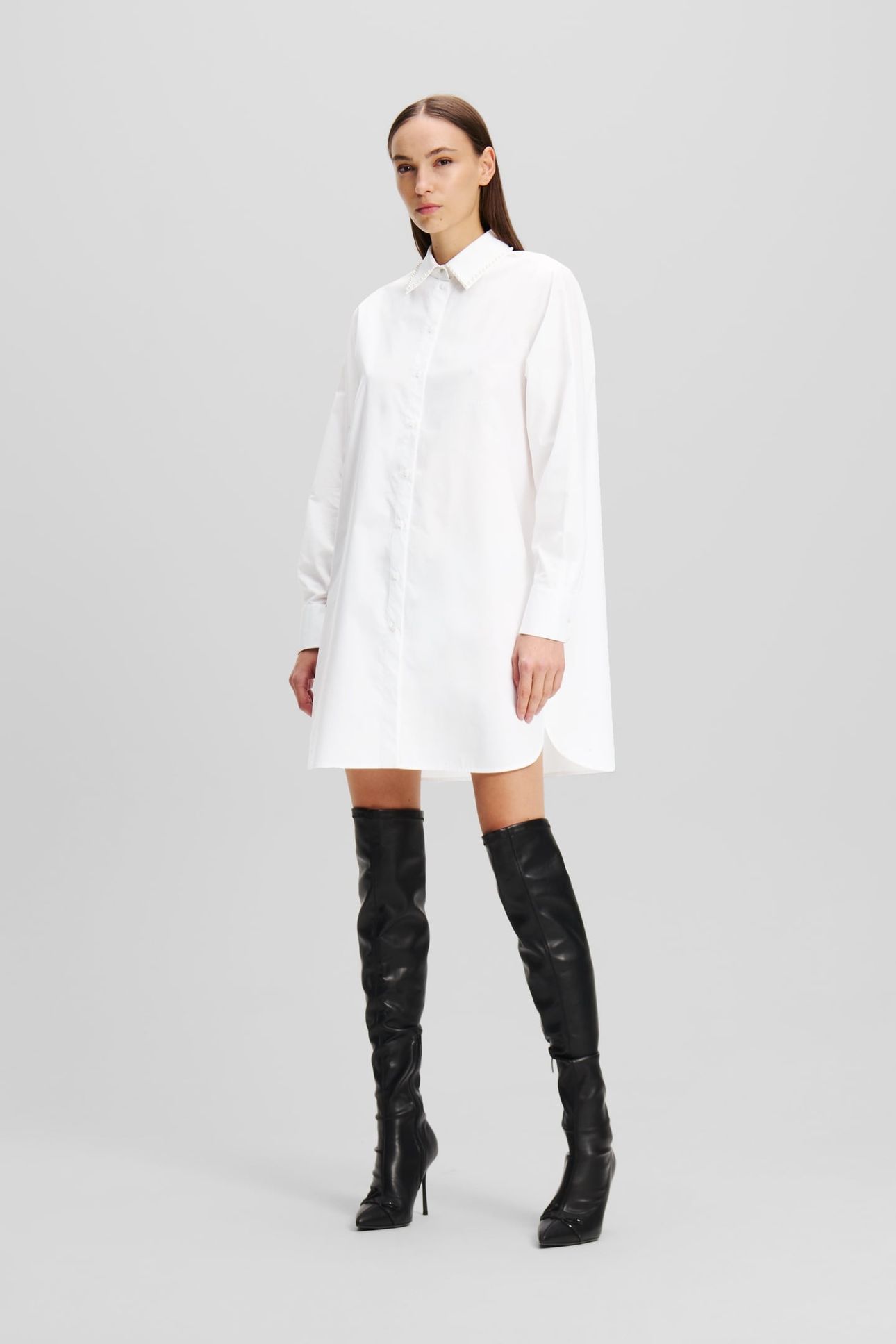PEARL EMBELLISHED TUNIC WHITE 1
