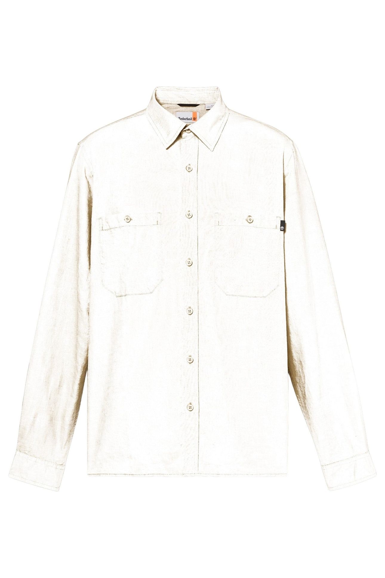 COTTON/LINEN POCKET LS SHIRT LEMON PEPPER 3