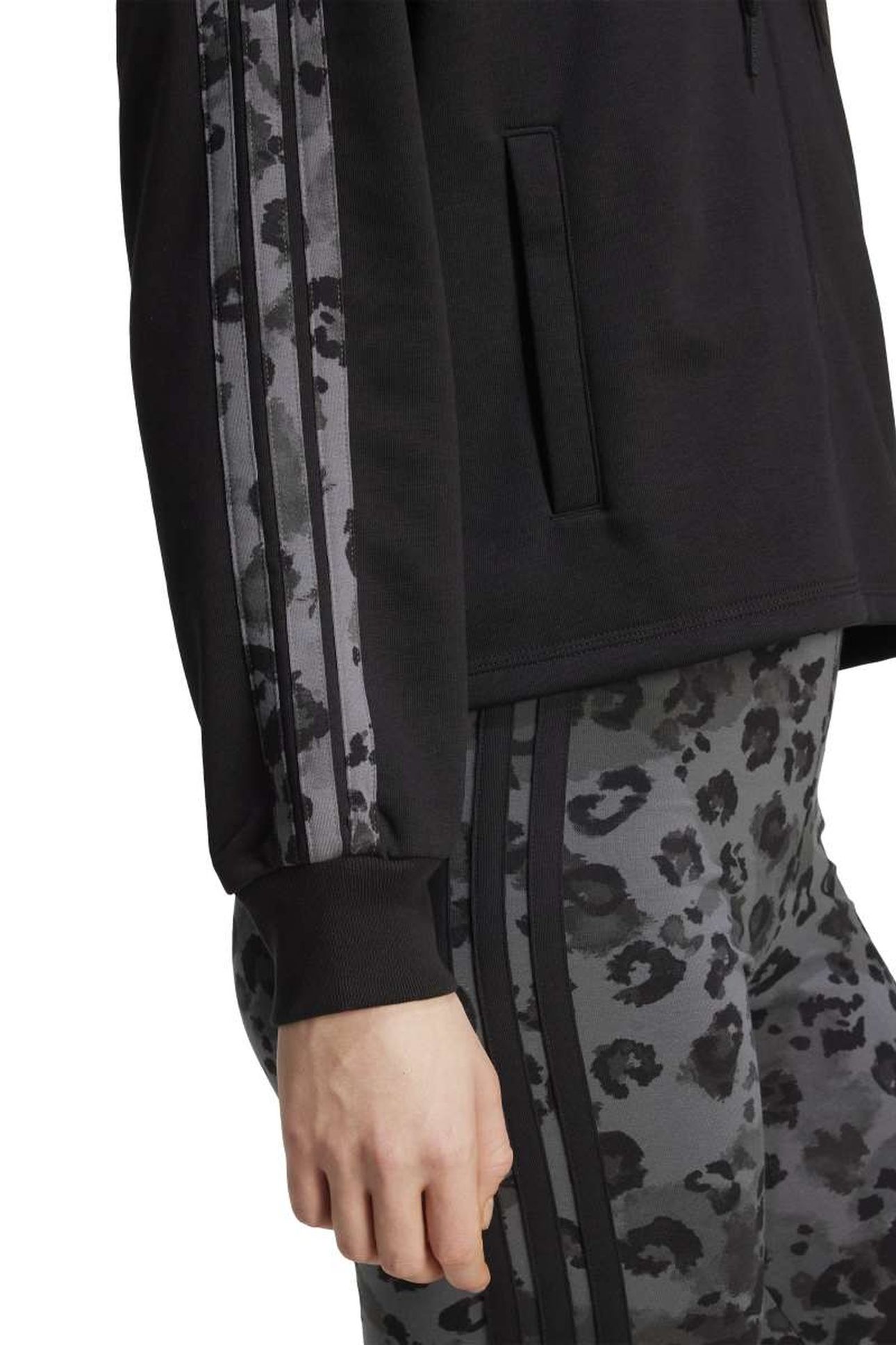 SPORTSWEAR ANIMAL PRINT 3-STRIPES FRENCH TERRY FULL-ZIP HOOD 6