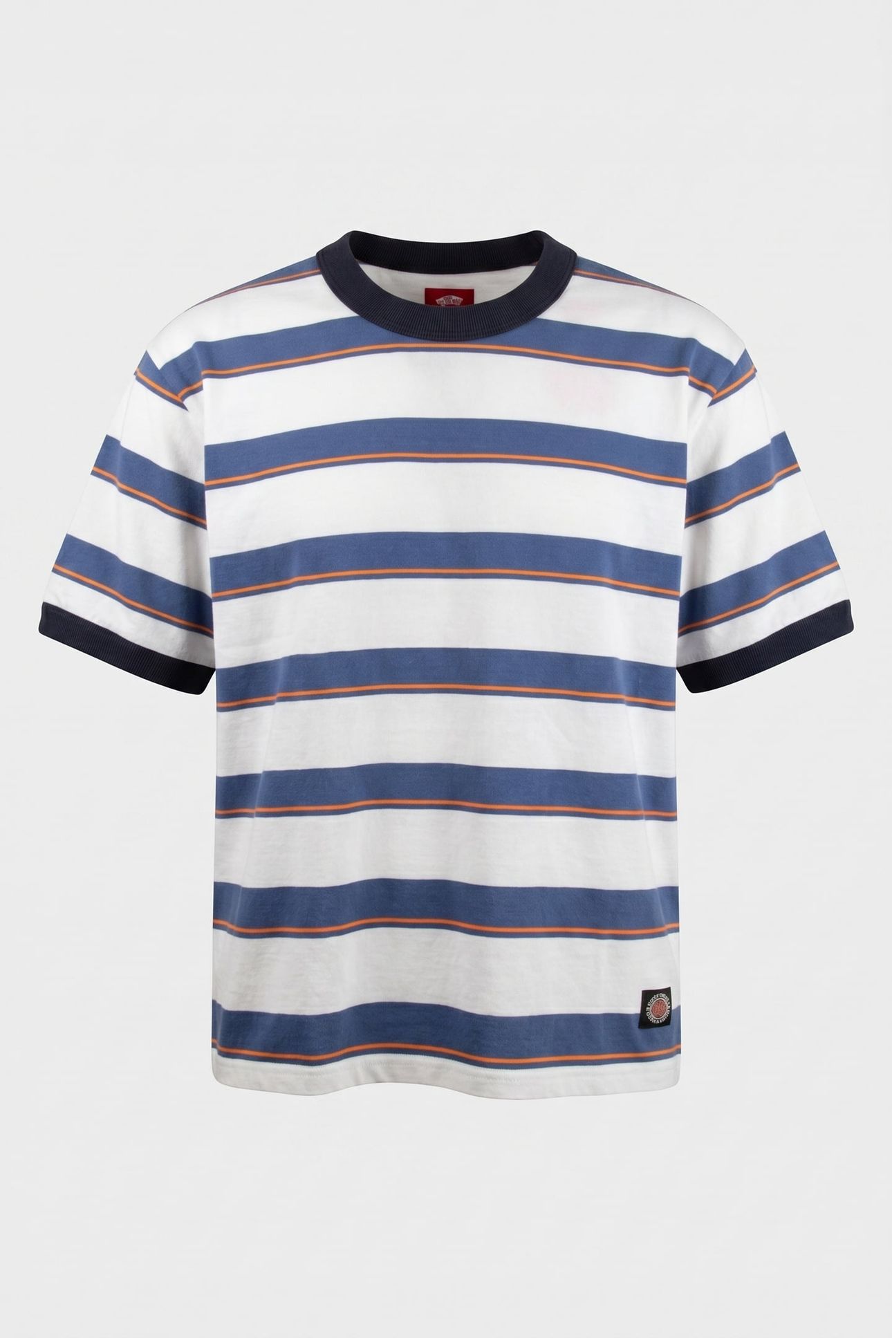 SKATE SUN SWIRL SHORT SS RINGER TEE TRUE NAVY 3