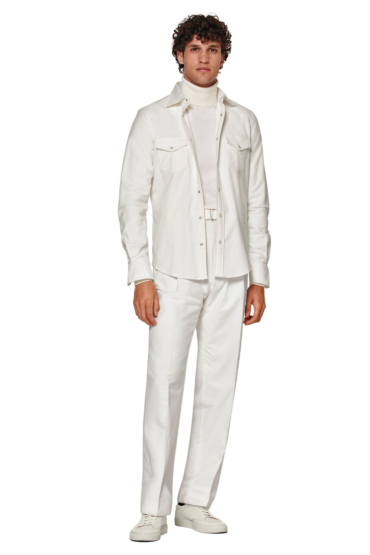 WESTERN MOLESKIN CASUAL SHIRTS OFF-WHITE 1