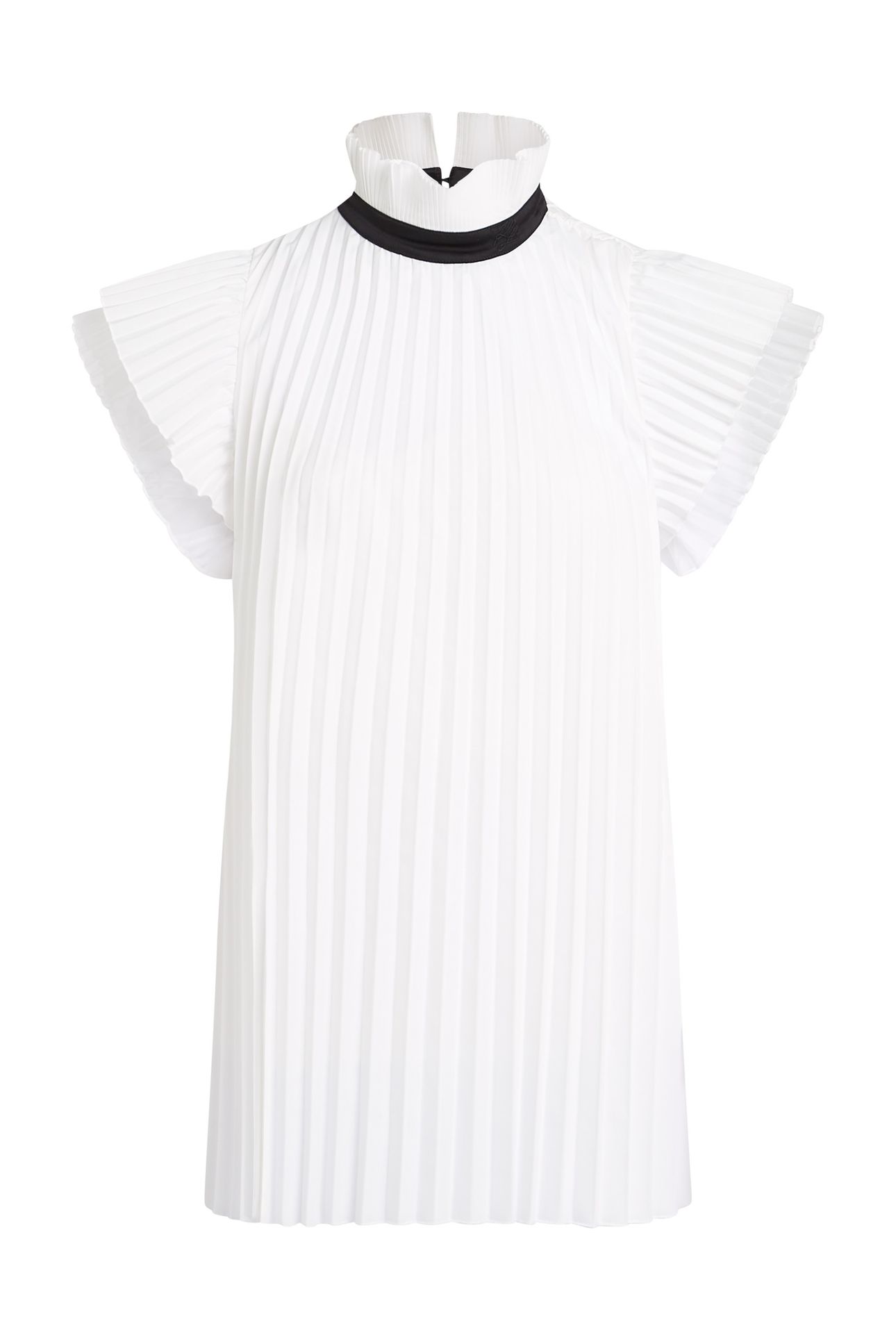 KARL STUDIO PLEATED BLOUSE WHITE 5