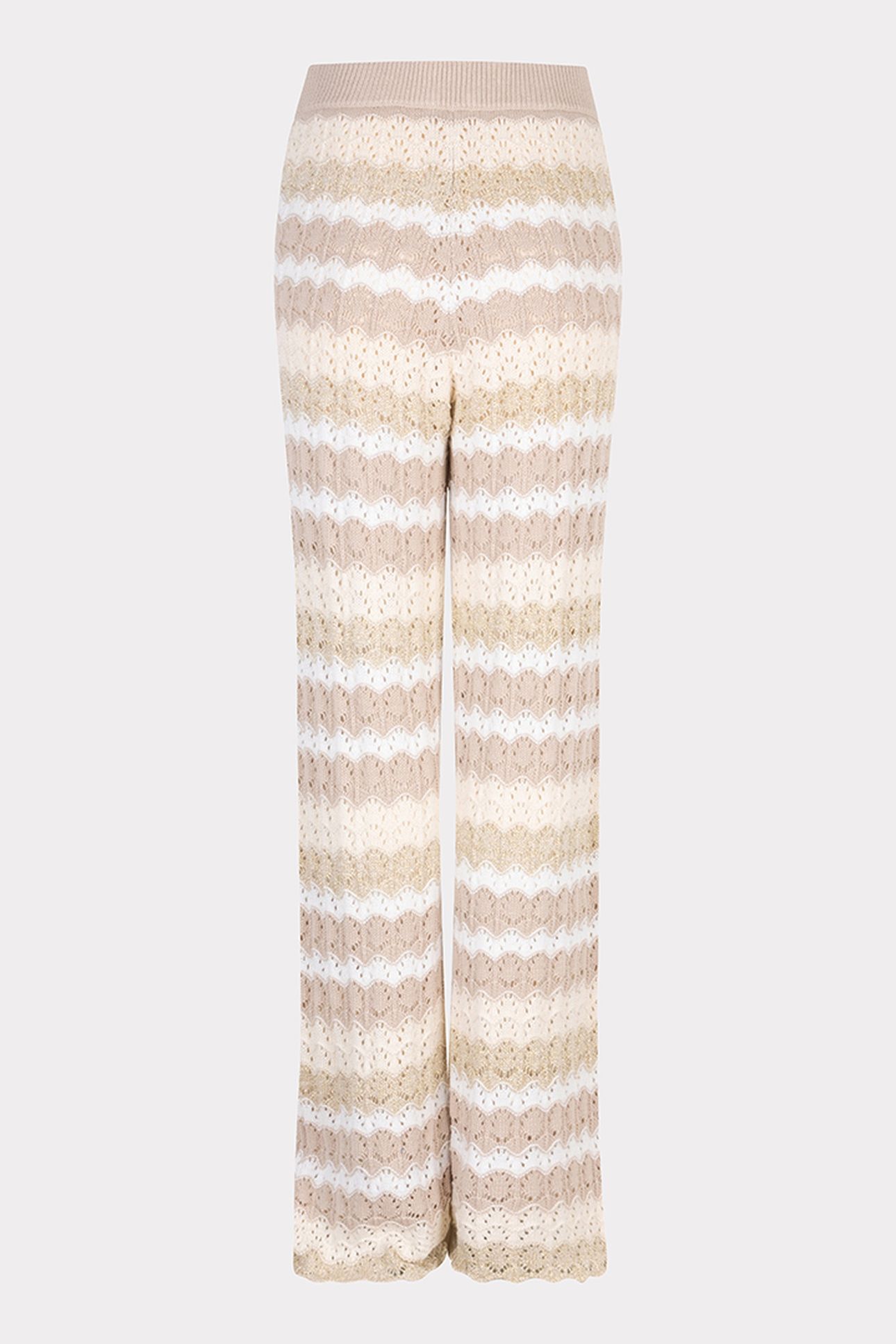TROUSERS AJOUR STRIPE KNIT PRINT 4