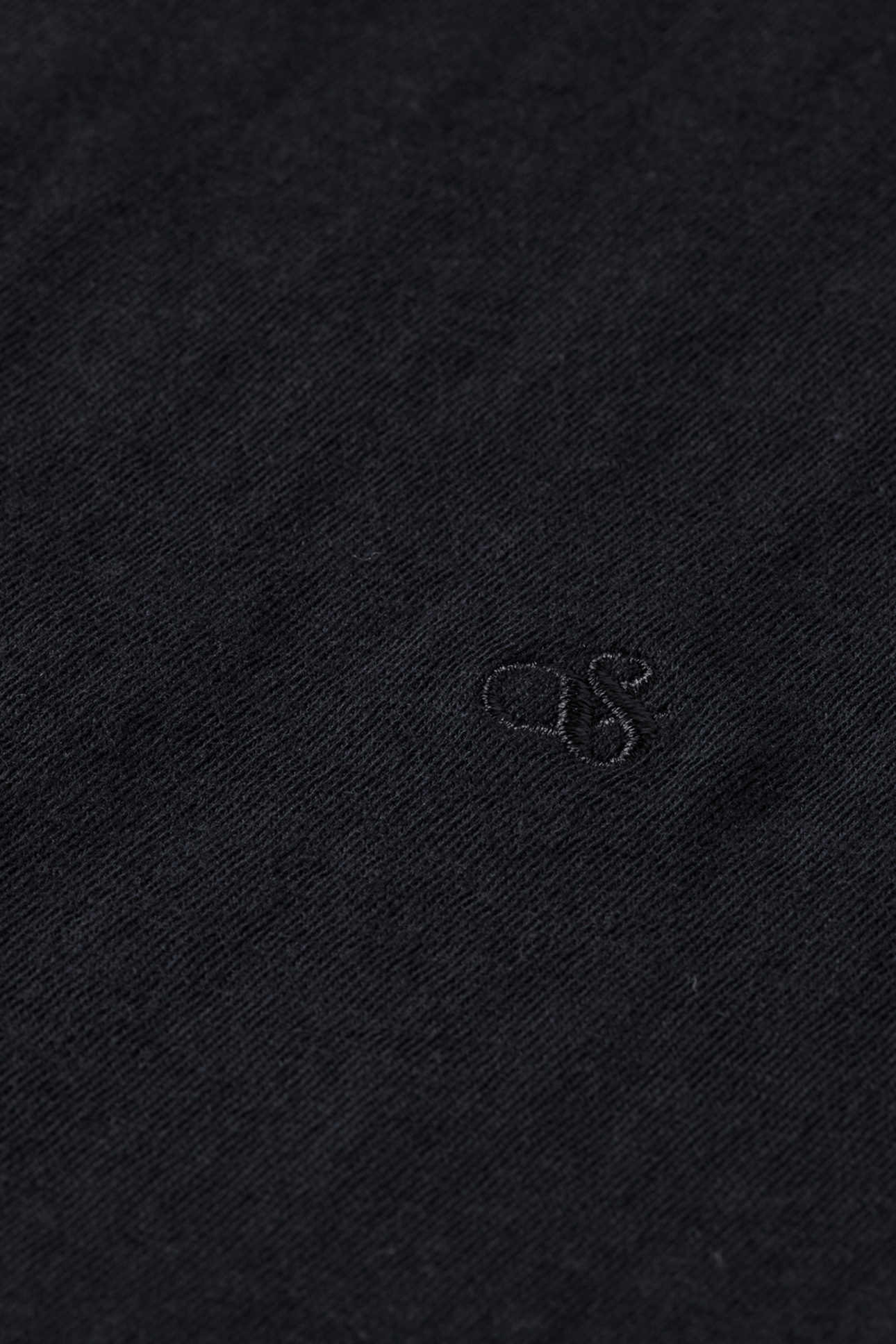SLUB V-NECK T-SHIRT BLACK 6