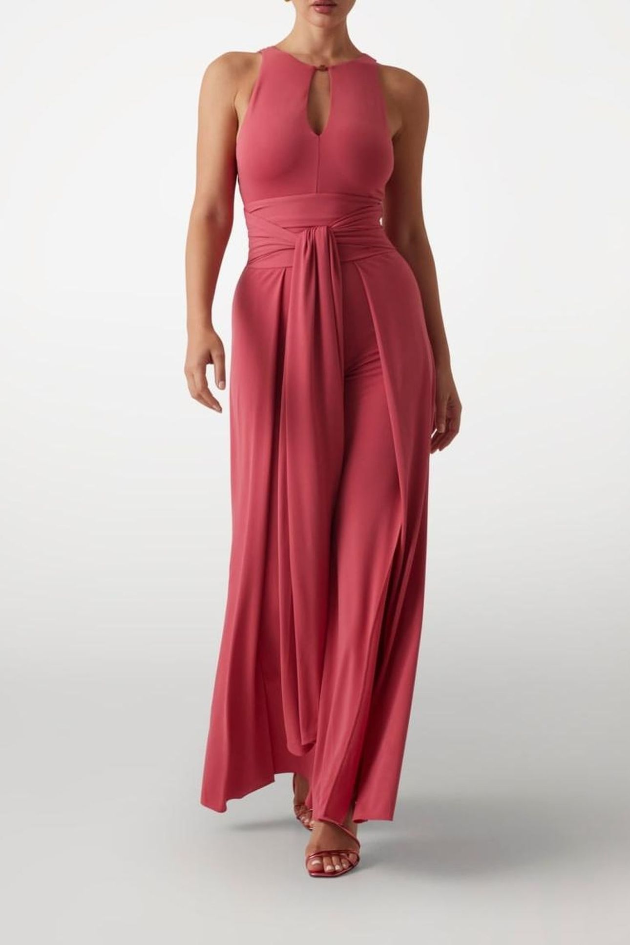 KIKI JUMPSUIT SOLID FLOWERING PEONY 1
