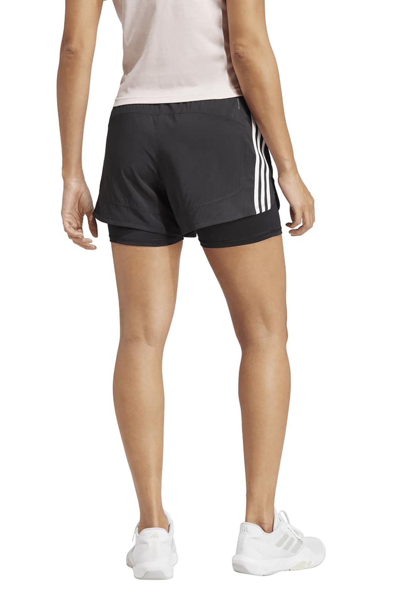 PERFORMANCE PACER 3-STRIPES TRAINING WOVEN SHORTS BLACK 2