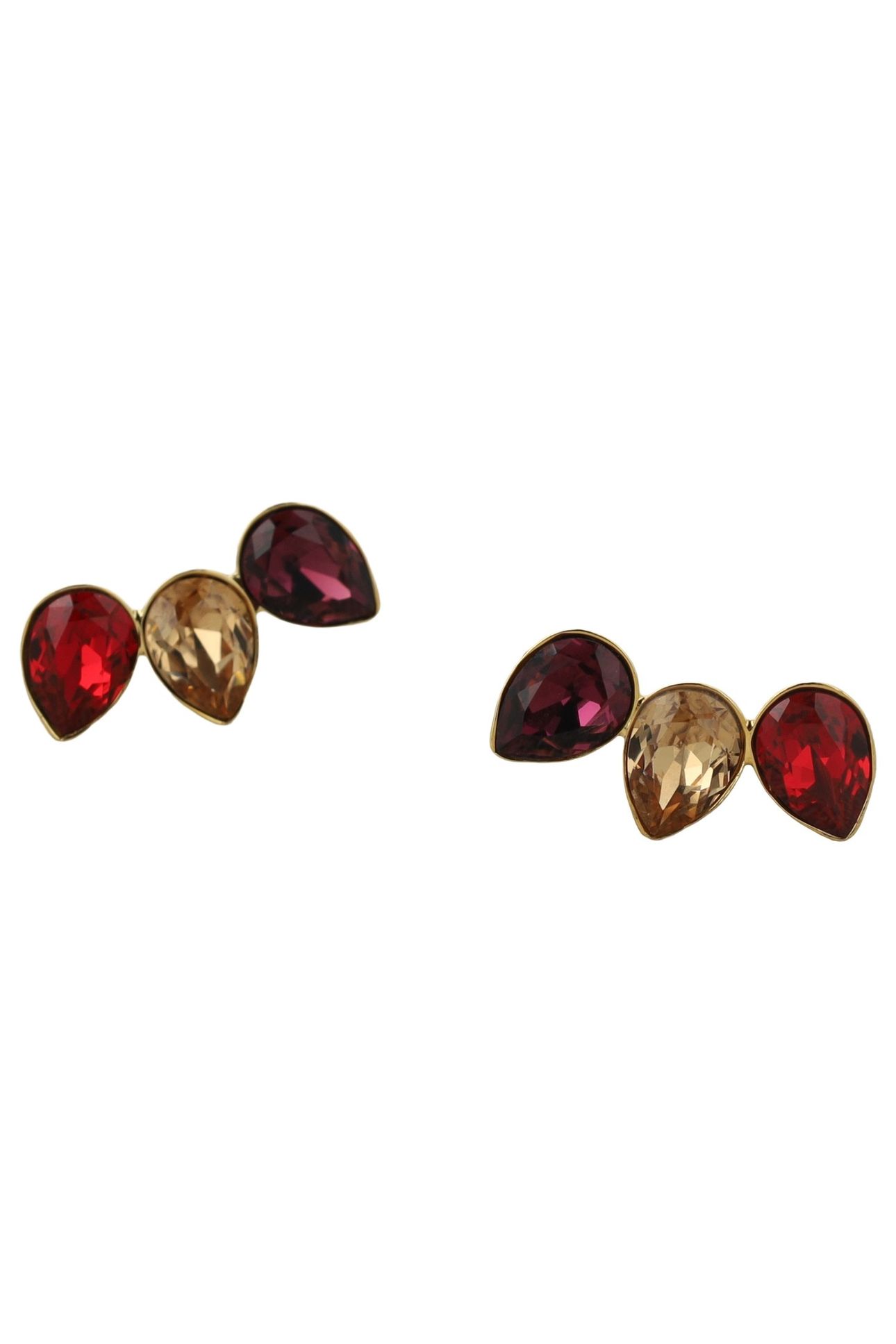CLASSIC TRIPLE LEAF EARRINGS AMETHYST 3