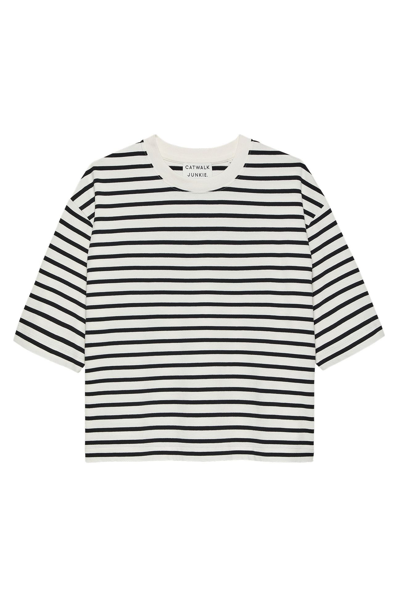 LOOSE FIT STRIPED TSHIRT BLACK 4
