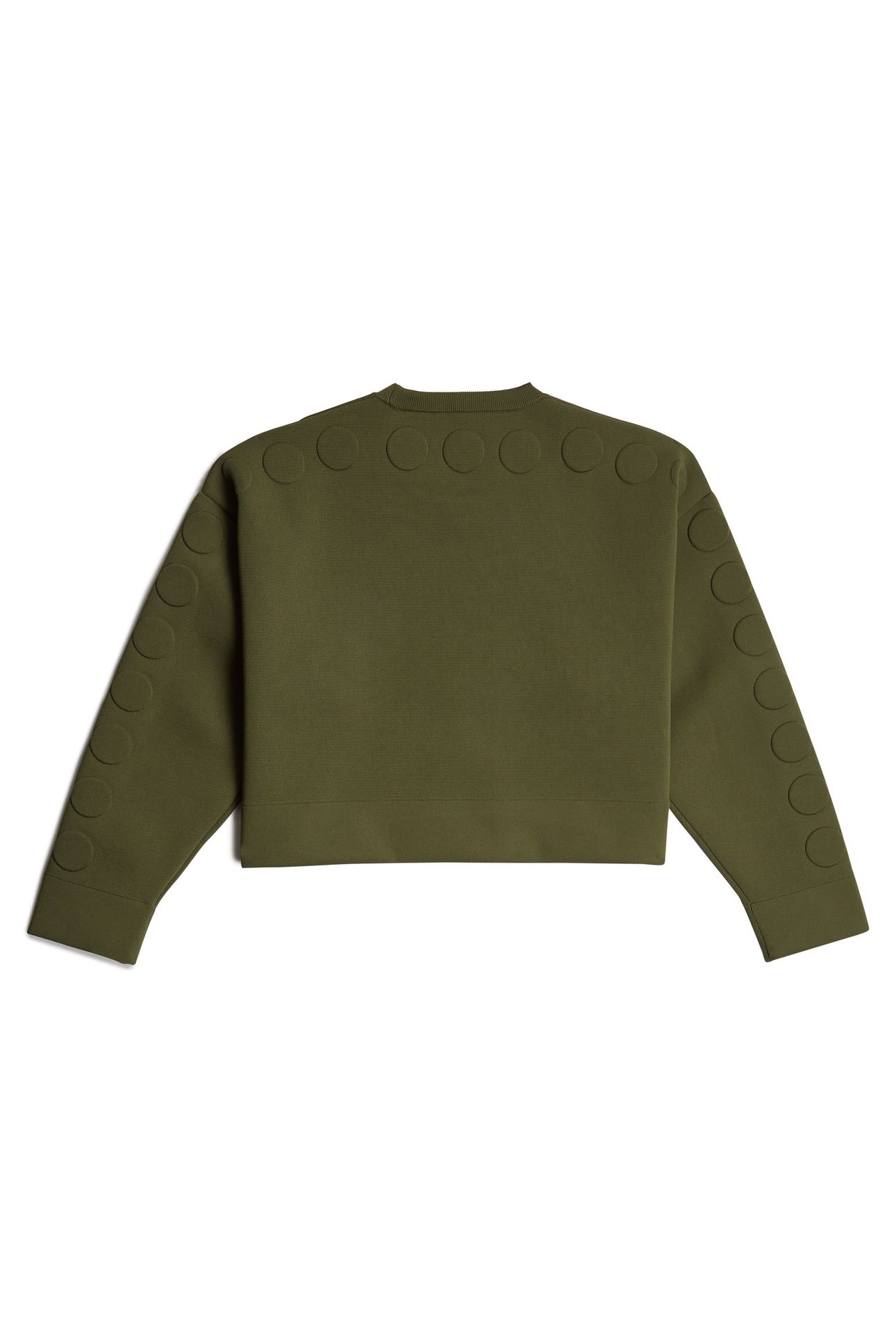 GSXWVB OVERSIZED SHORT SWEAT KNIT ARMY GREEN 5