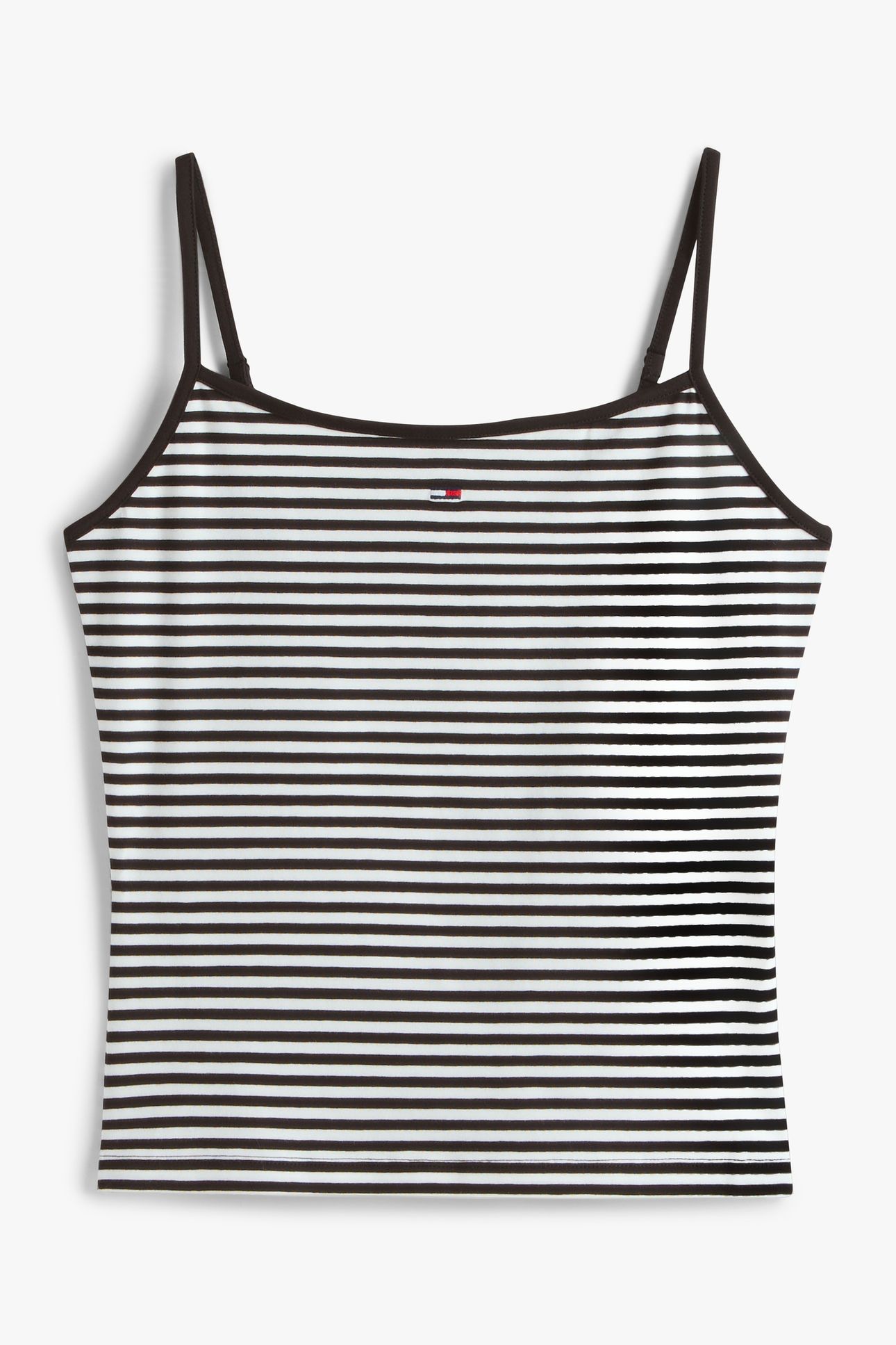TJW ESSENTIAL STRAP T-SHIRT BLACK/ECRU STRIPE 4