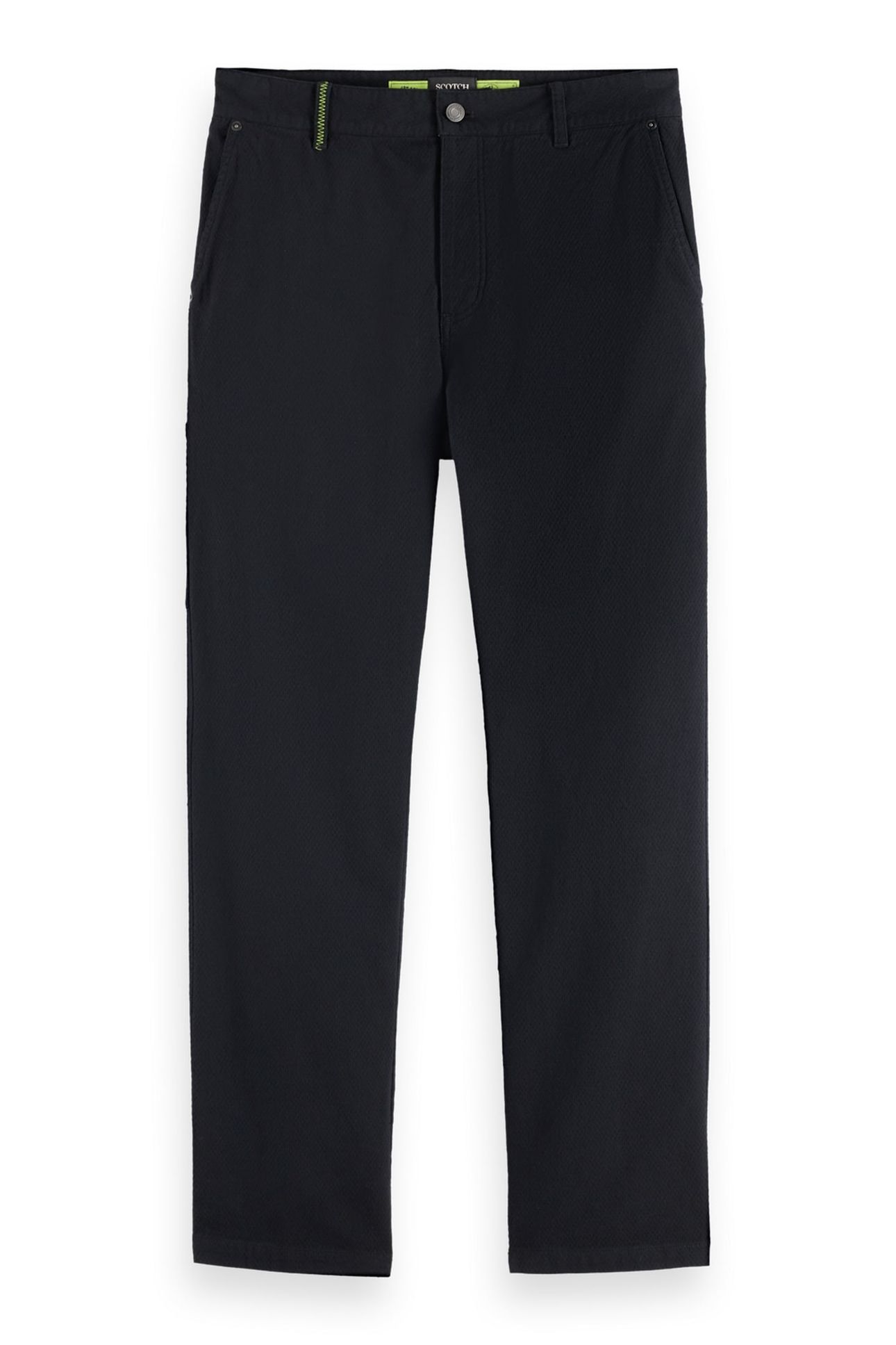 THE VERVE - STRUCTURED COTTON CARPENTER PANT CHARCOAL ART 1