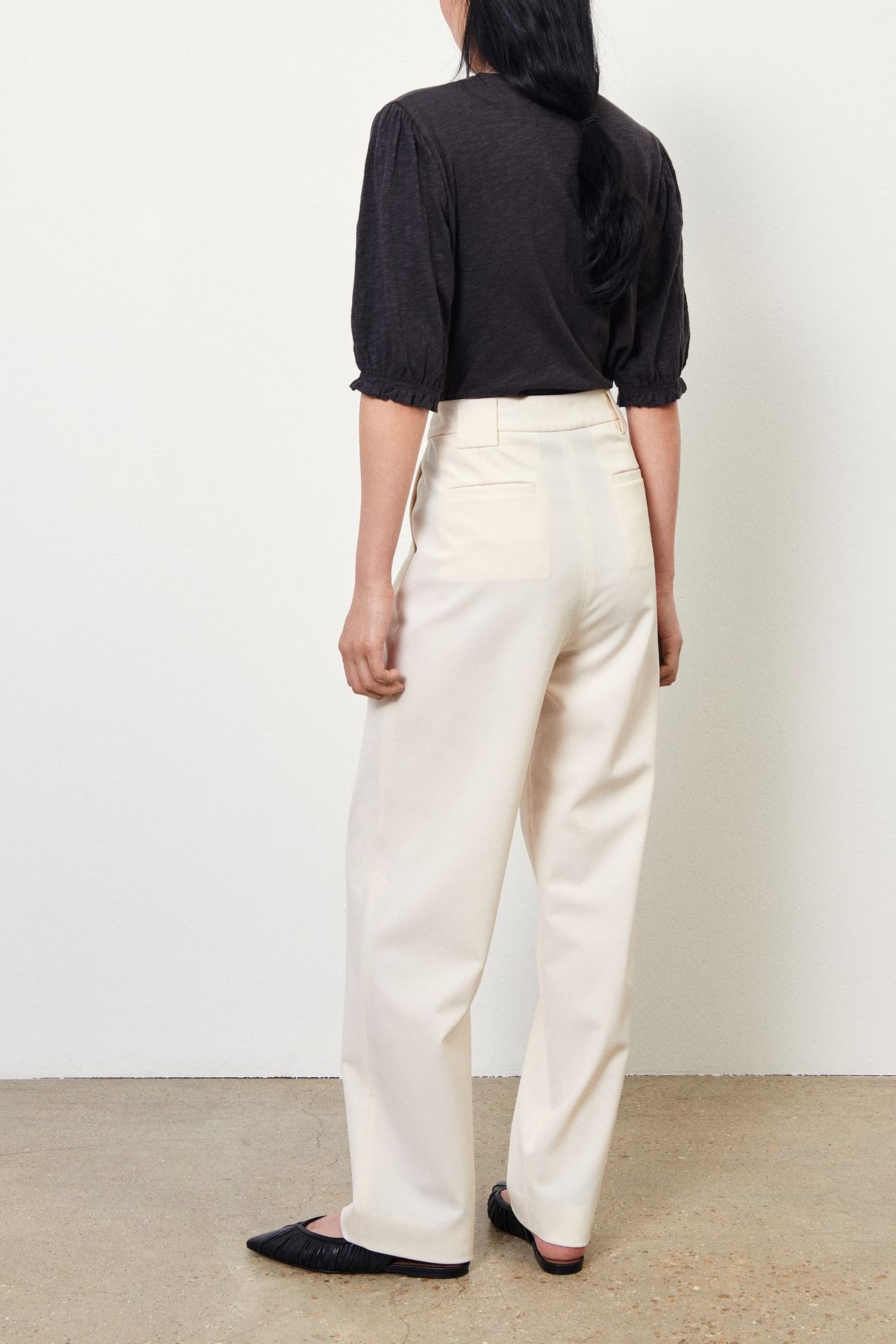 PANTALON TED ECRU 2