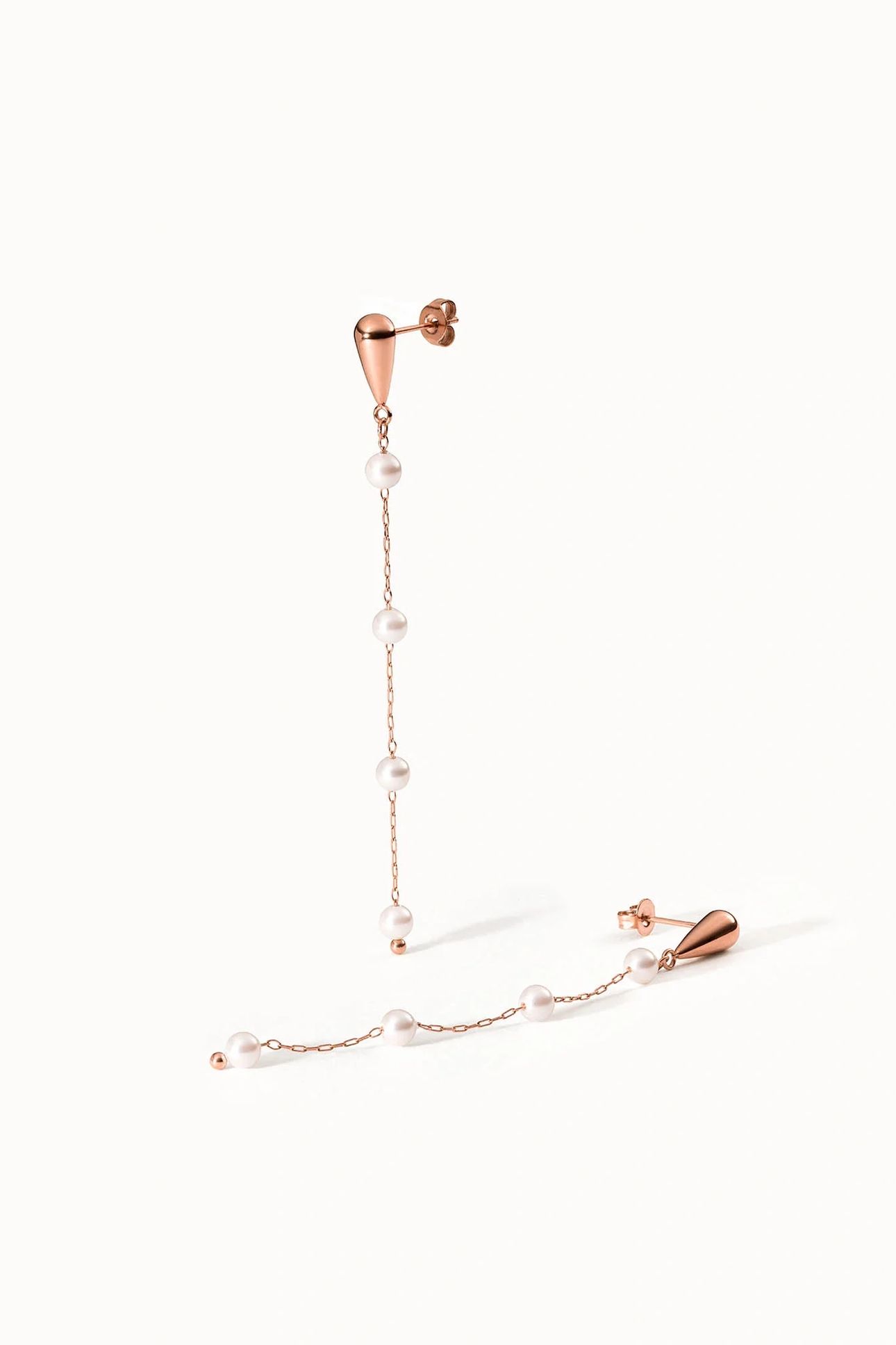 DEWDROP OHRRINGE ROSEGOLD 2