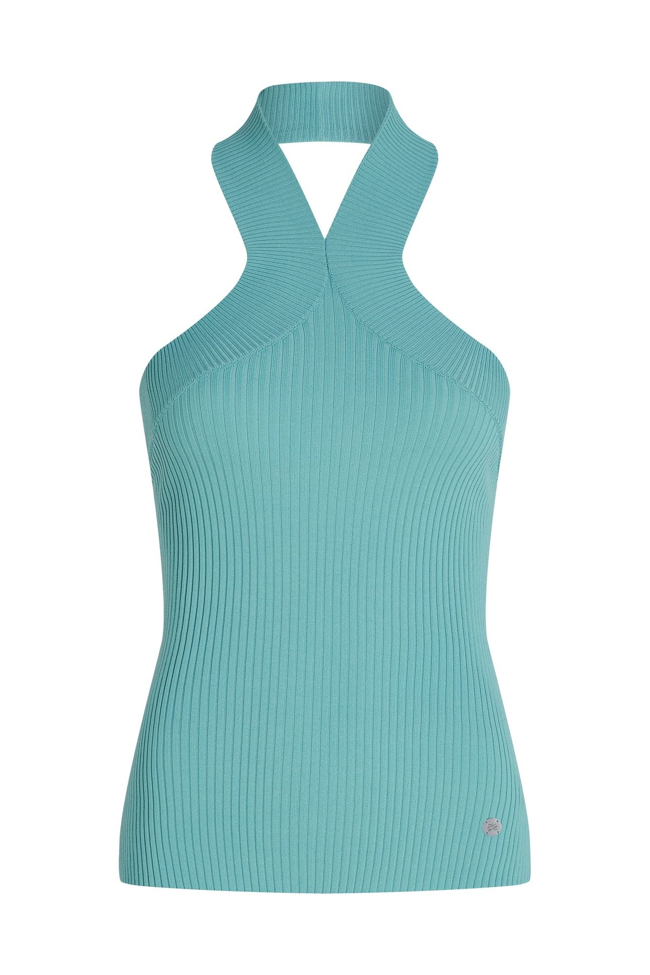 HALTERNECK KNIT TANK STILL WATER 6