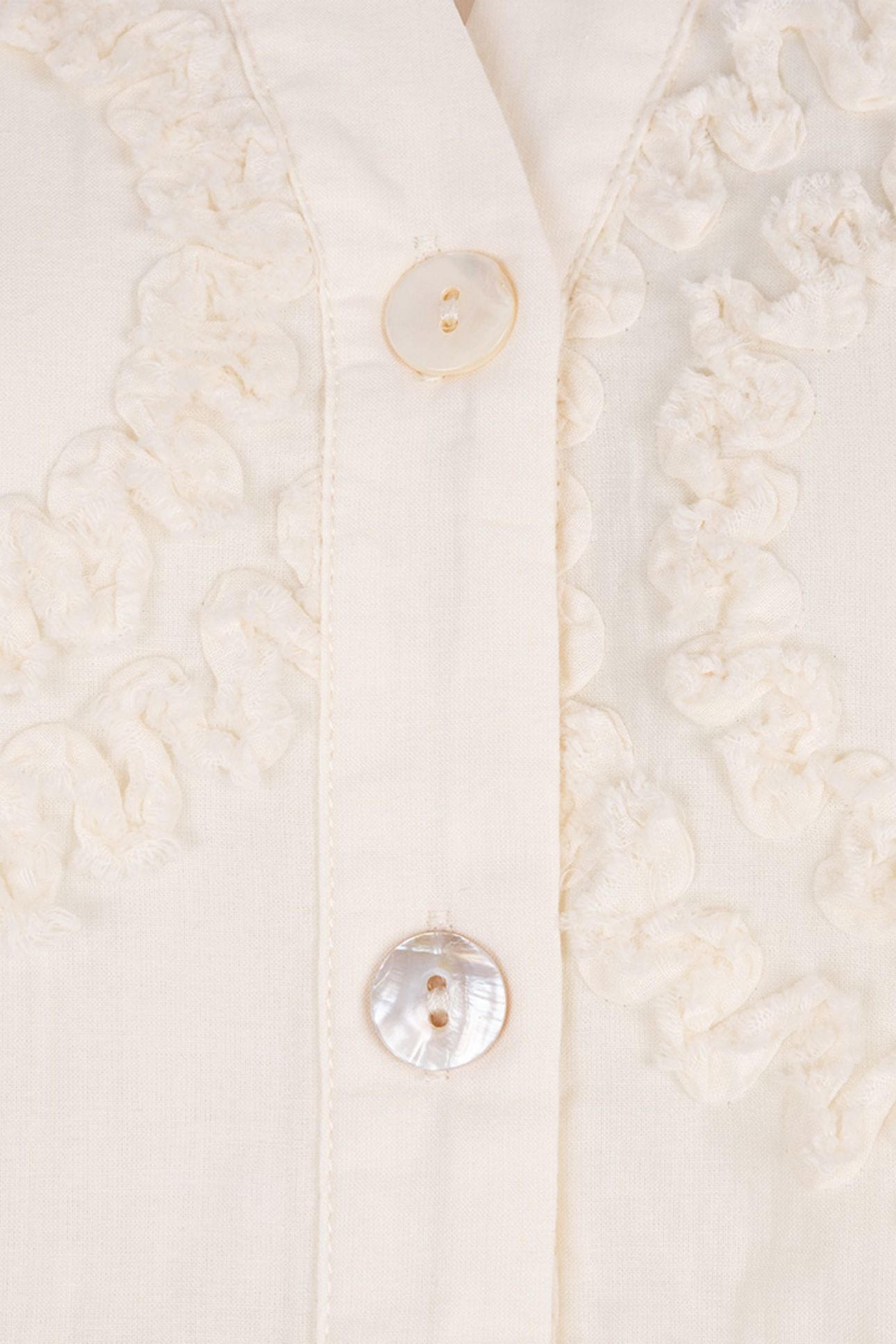 DRESS SLV/LSS 3D CIRCLED EMBROIDERY OFF WHITE 7