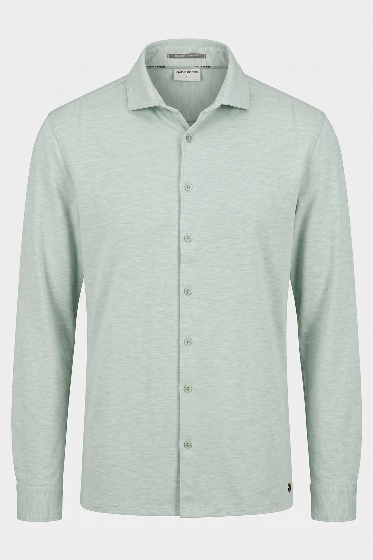 SHIRT JERSEY MELANGE STRETCH MINT 4