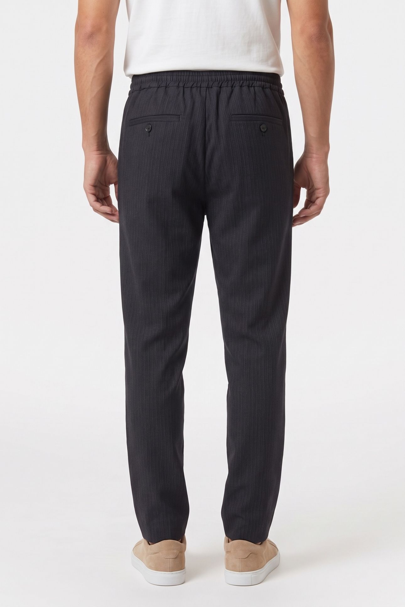 LOWEJOG TROUSER STRIPE GREY 3