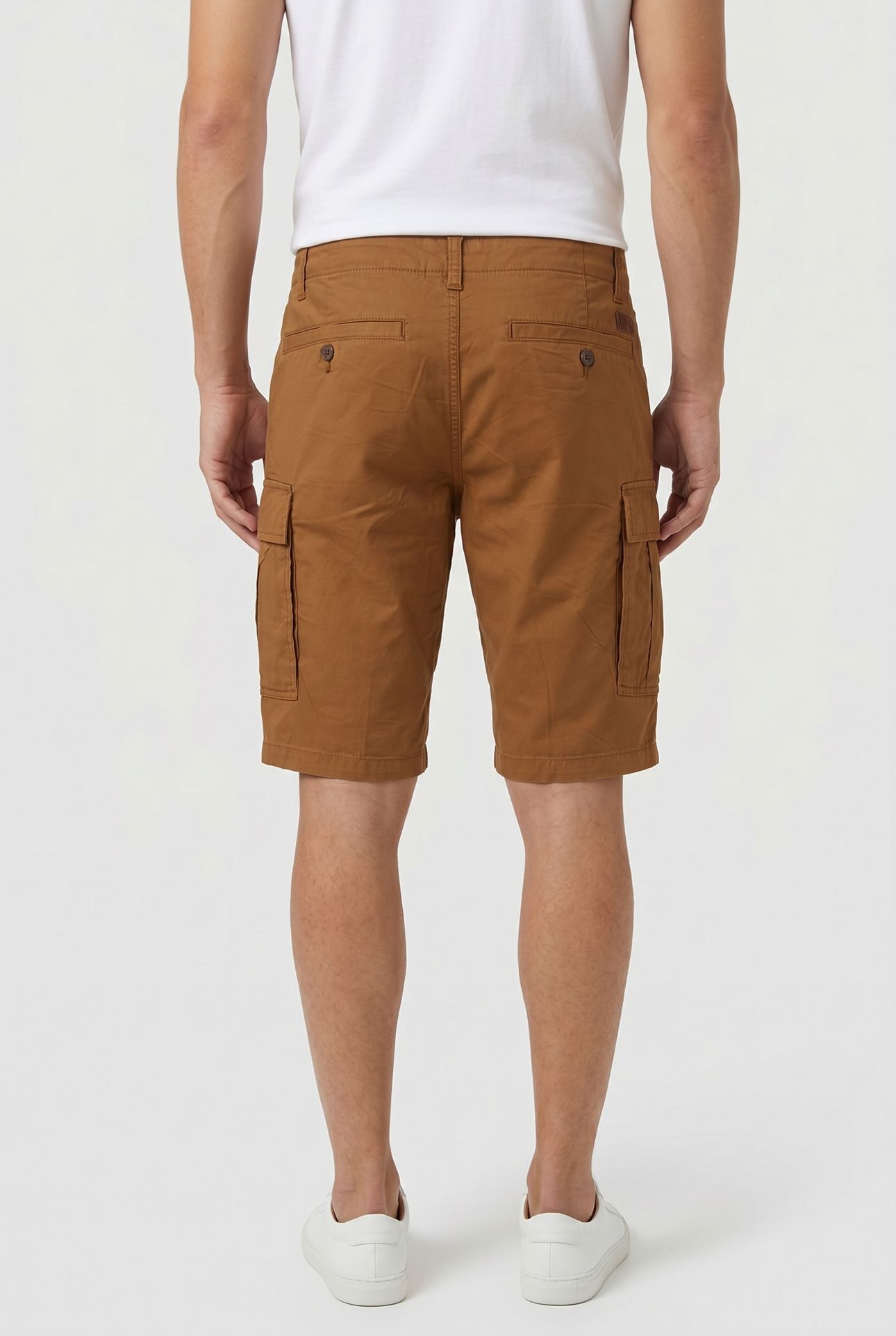 TWILL CARGO SHORT DARK BROWN 2